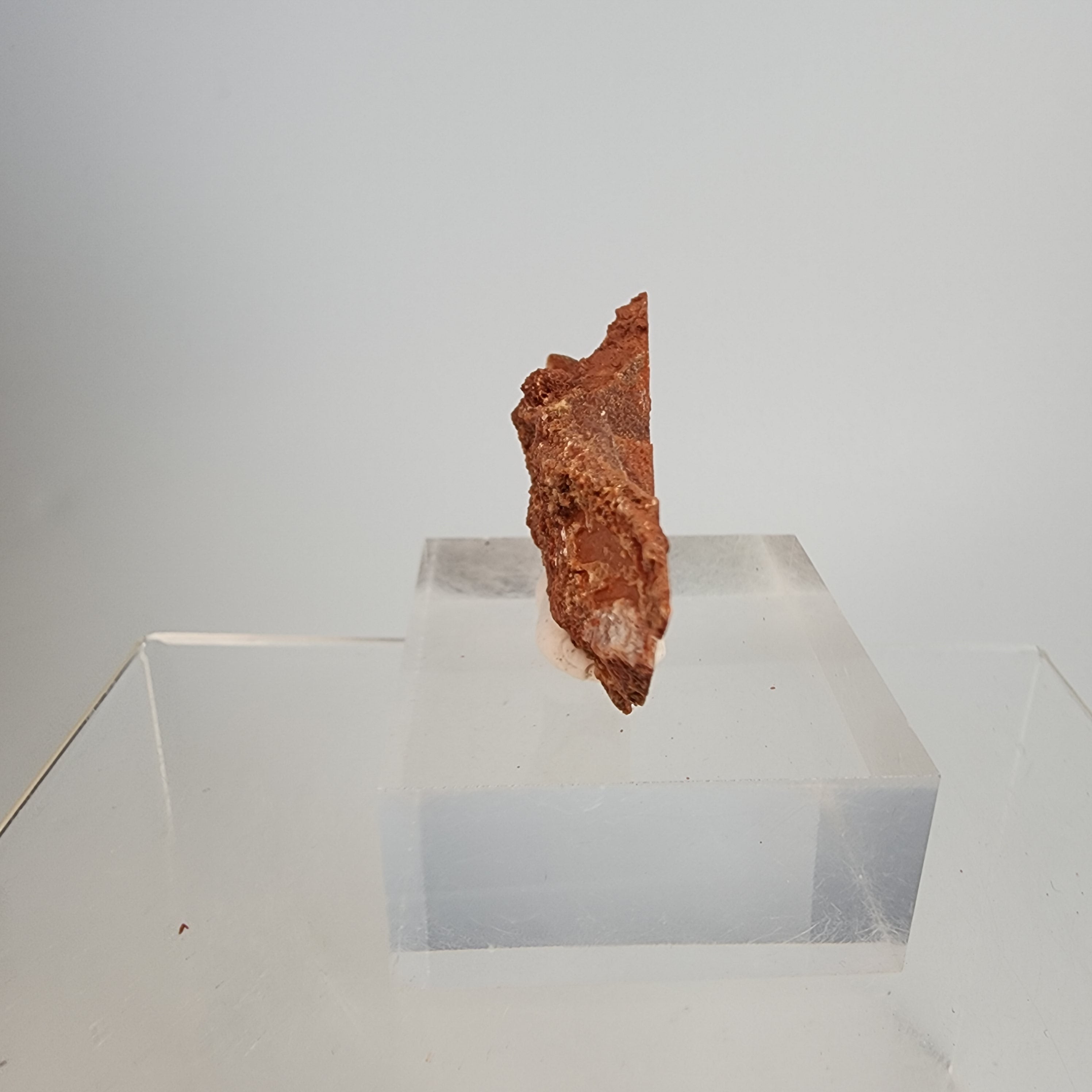 Red Phantom Selenite (red clay inclusions) Specimen #11 from Valencia, Spain