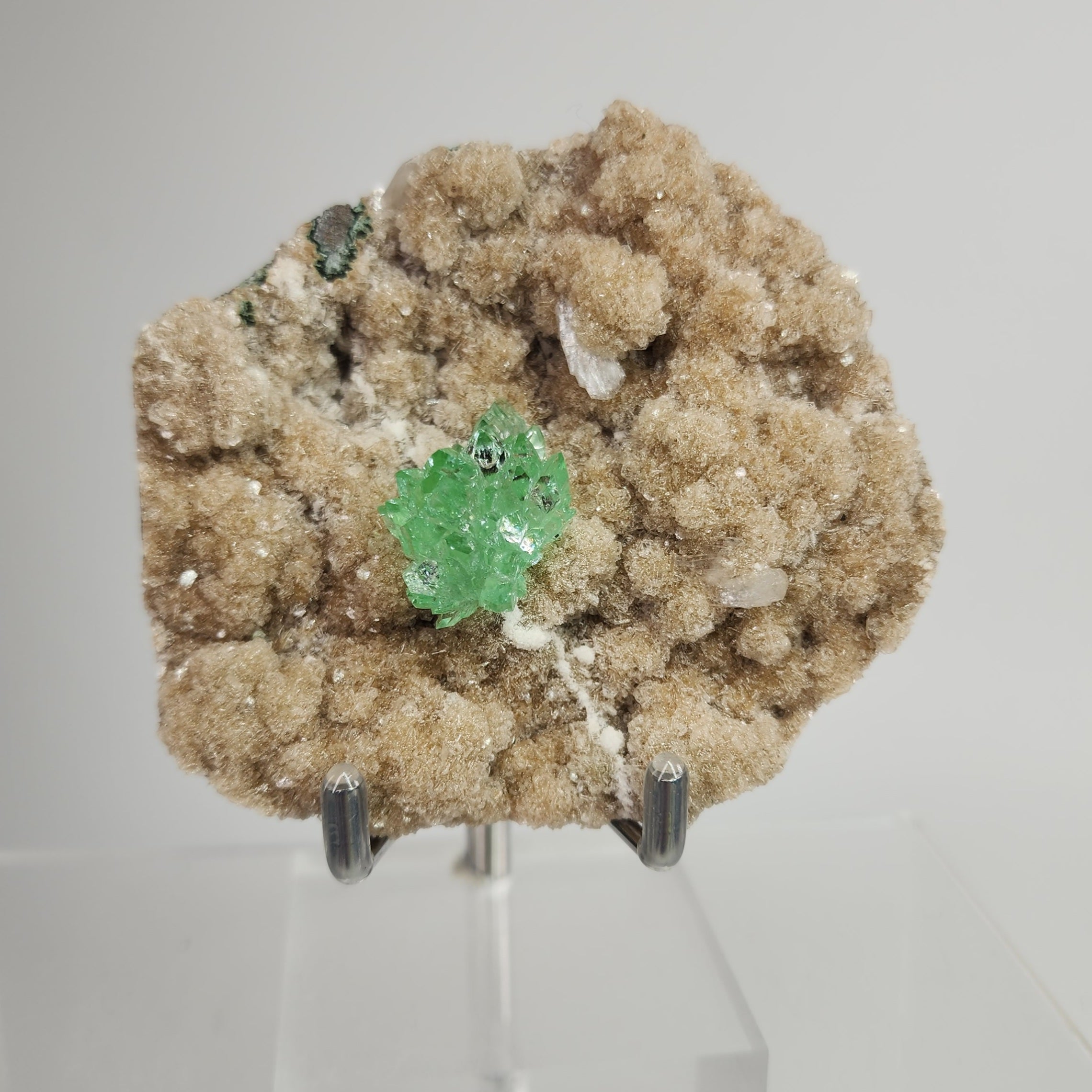 Fine Flowered Green Apophyllite Specimen #4 from Maharashtra, India