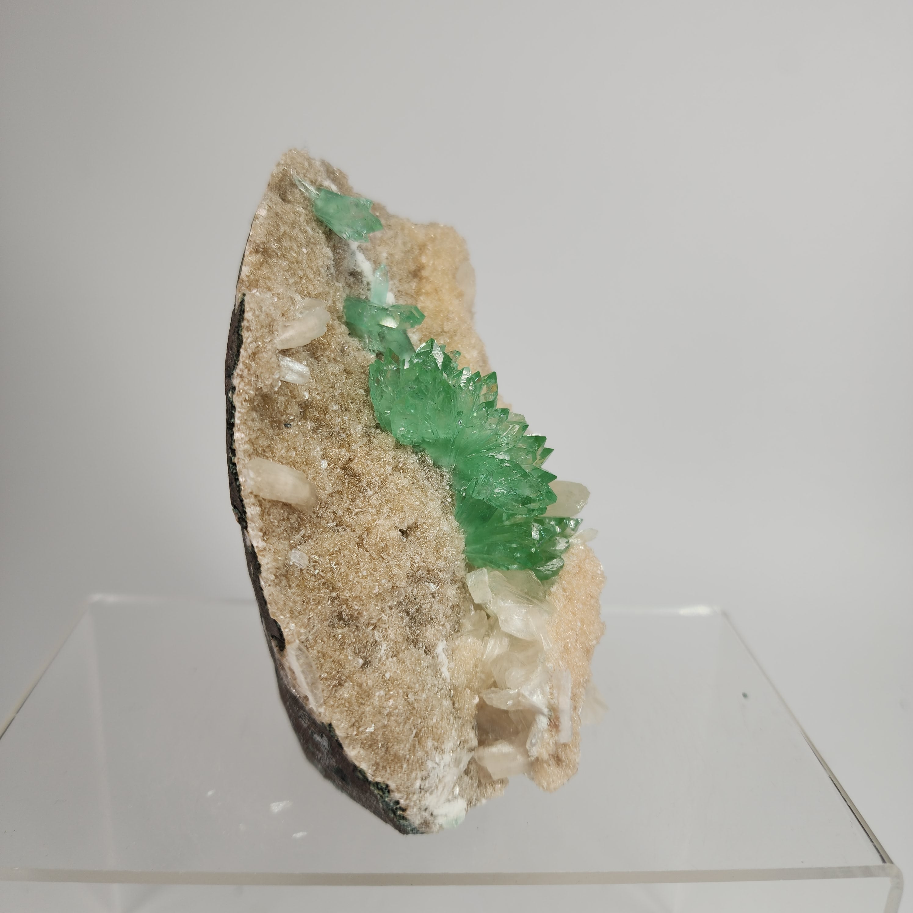 Fine Flowered Green Apophyllite Specimen #6 from Maharashtra, India