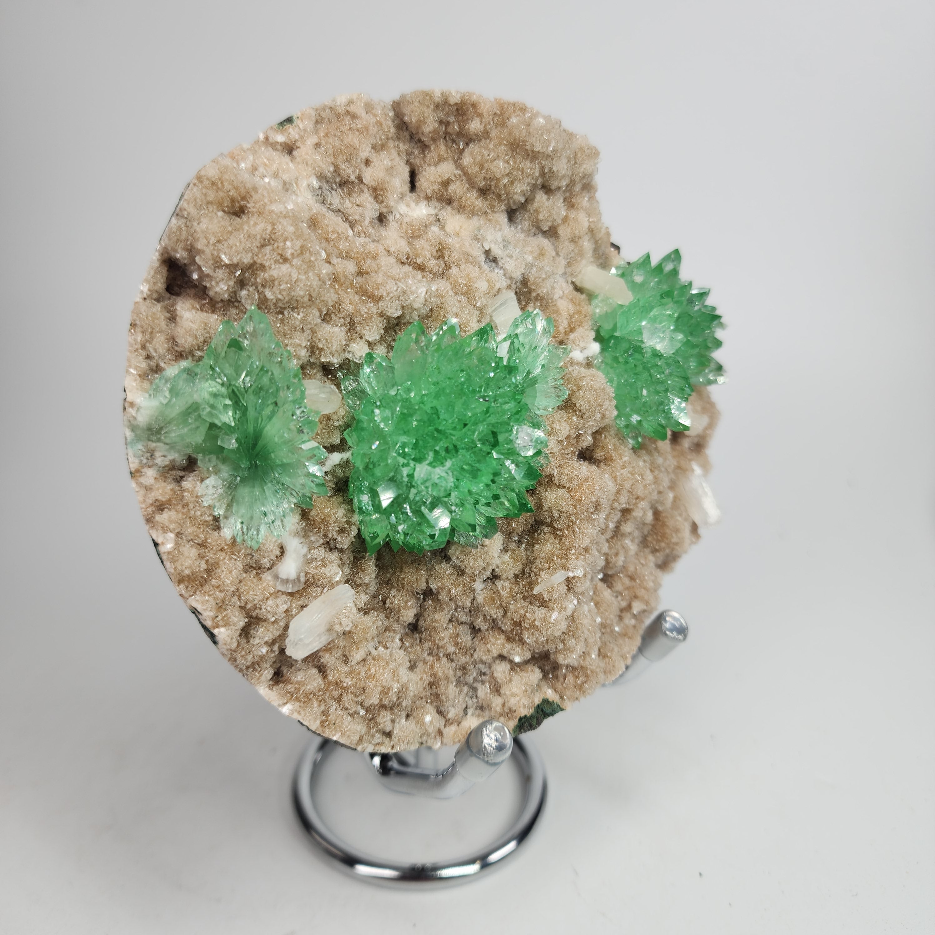 Fine Flowered Green Apophyllite Specimen #7 from Maharashtra, India