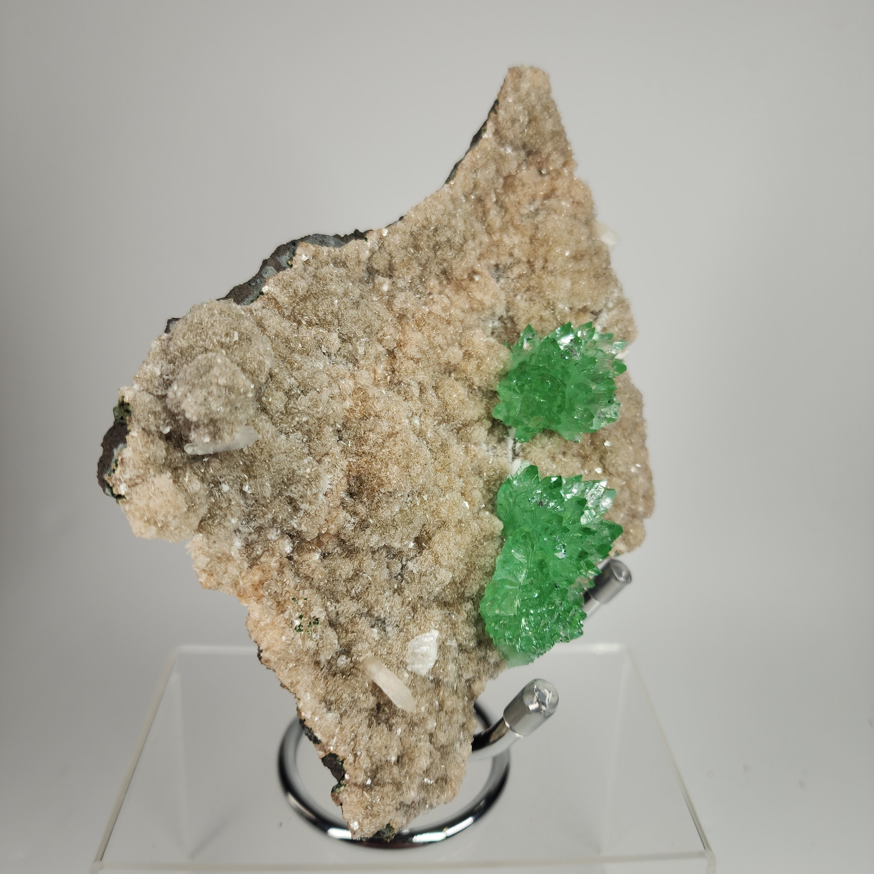 Fine Flowered Green Apophyllite Specimen #11 from Maharashtra, India