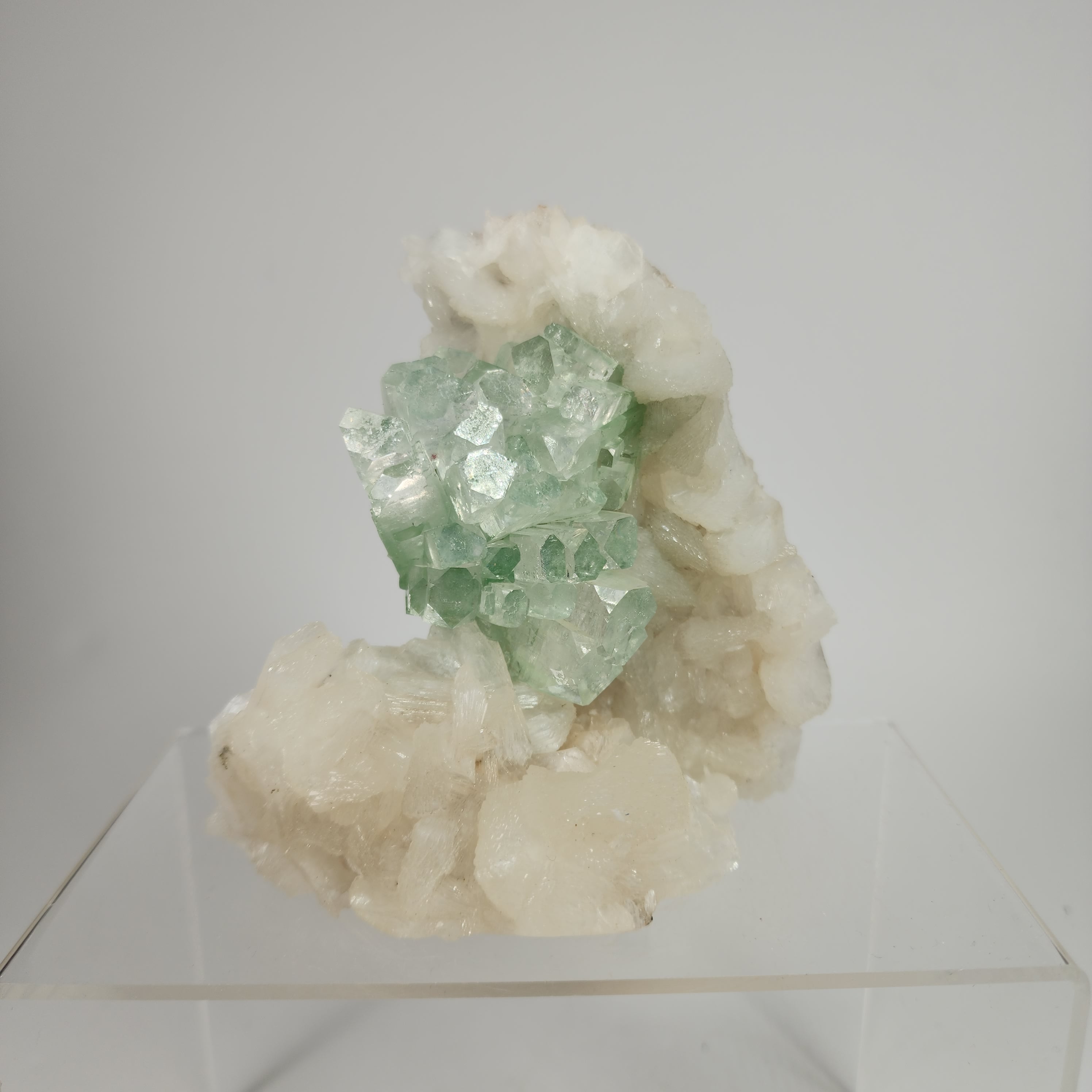 Disco Ball Apophyllite Old Stock Specimen #2 from Pune District, Maharashtra, India