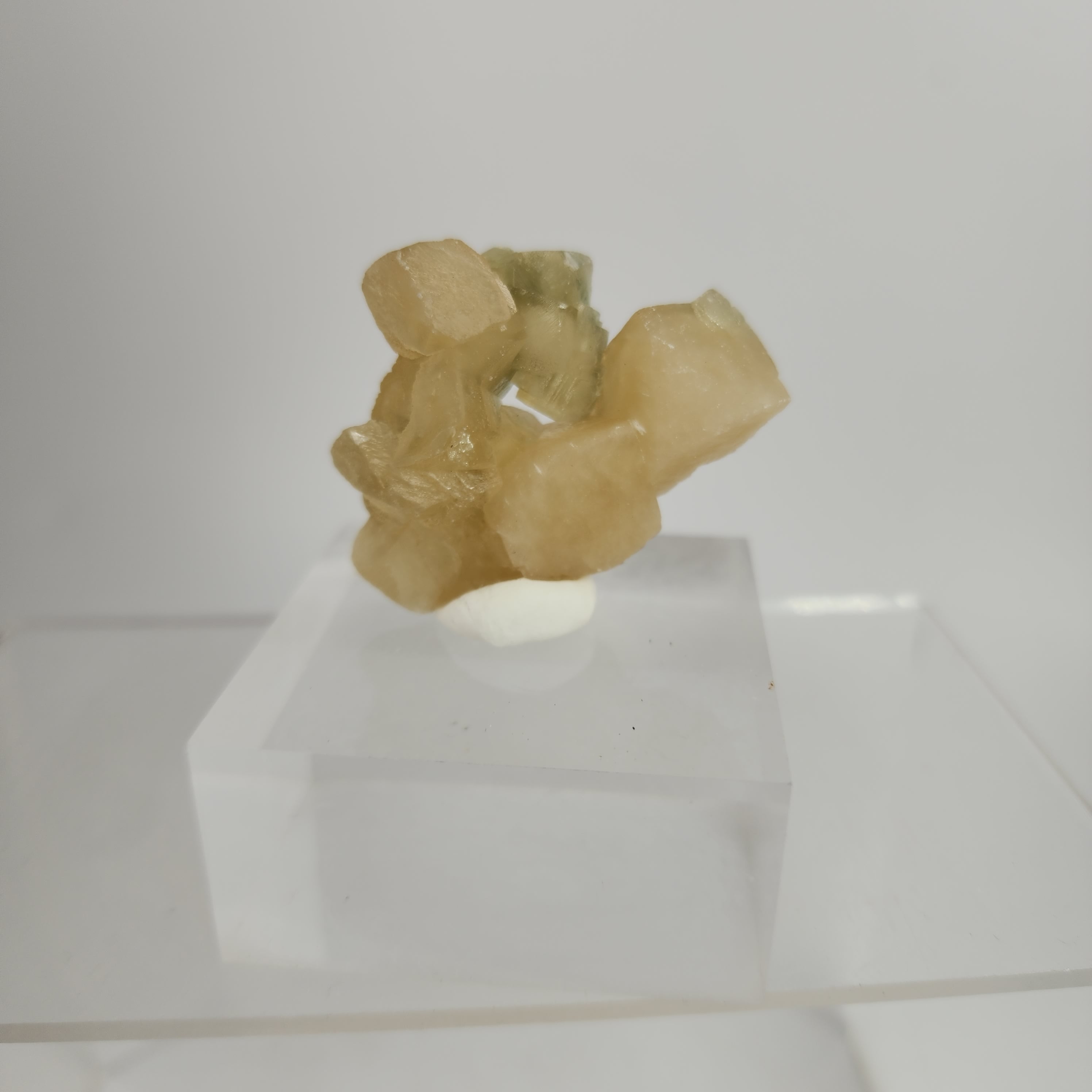 Celadonite Included Calcite Specimen #1 from Maharashtra, India