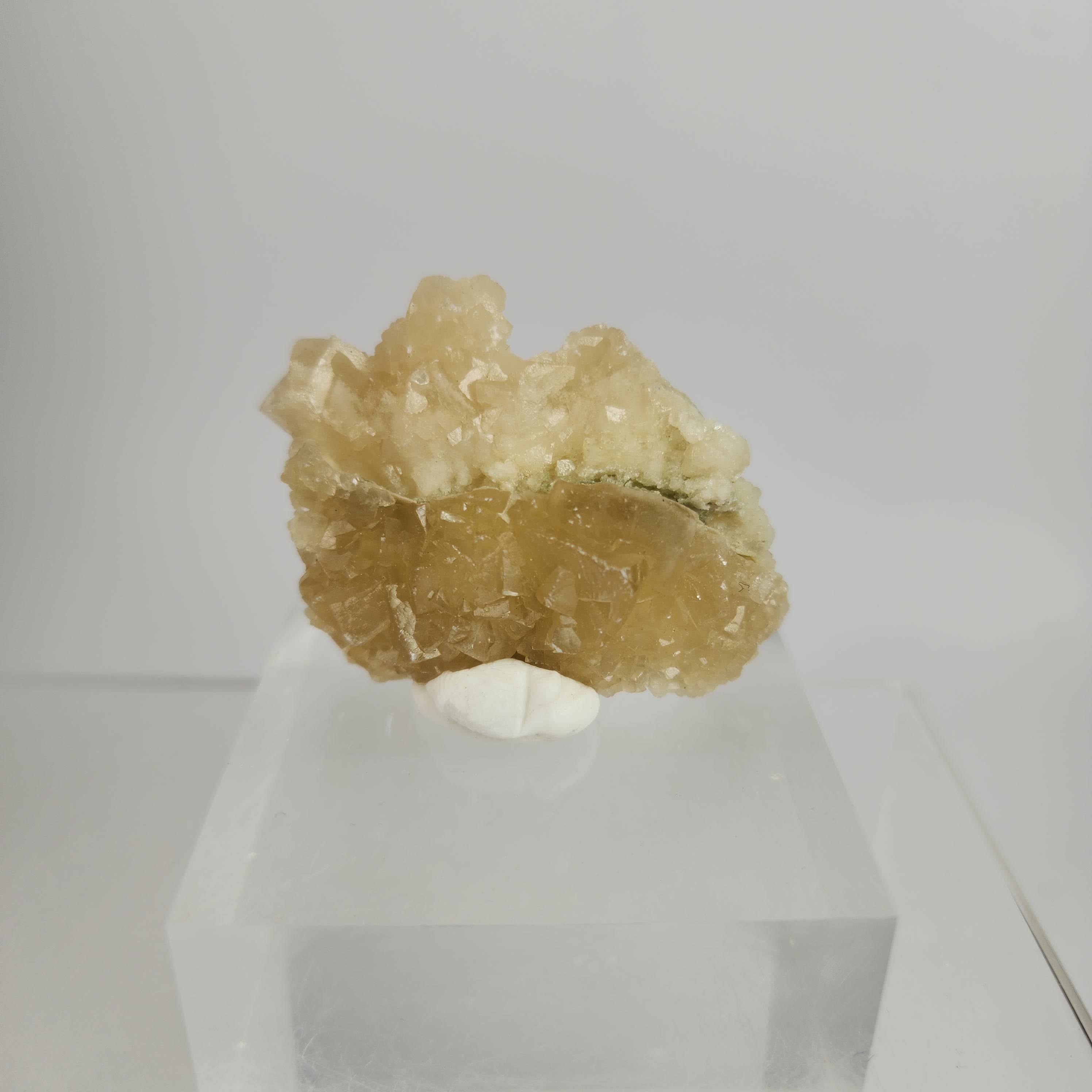 Celadonite Included Calcite Specimen #4 from Maharashtra, India