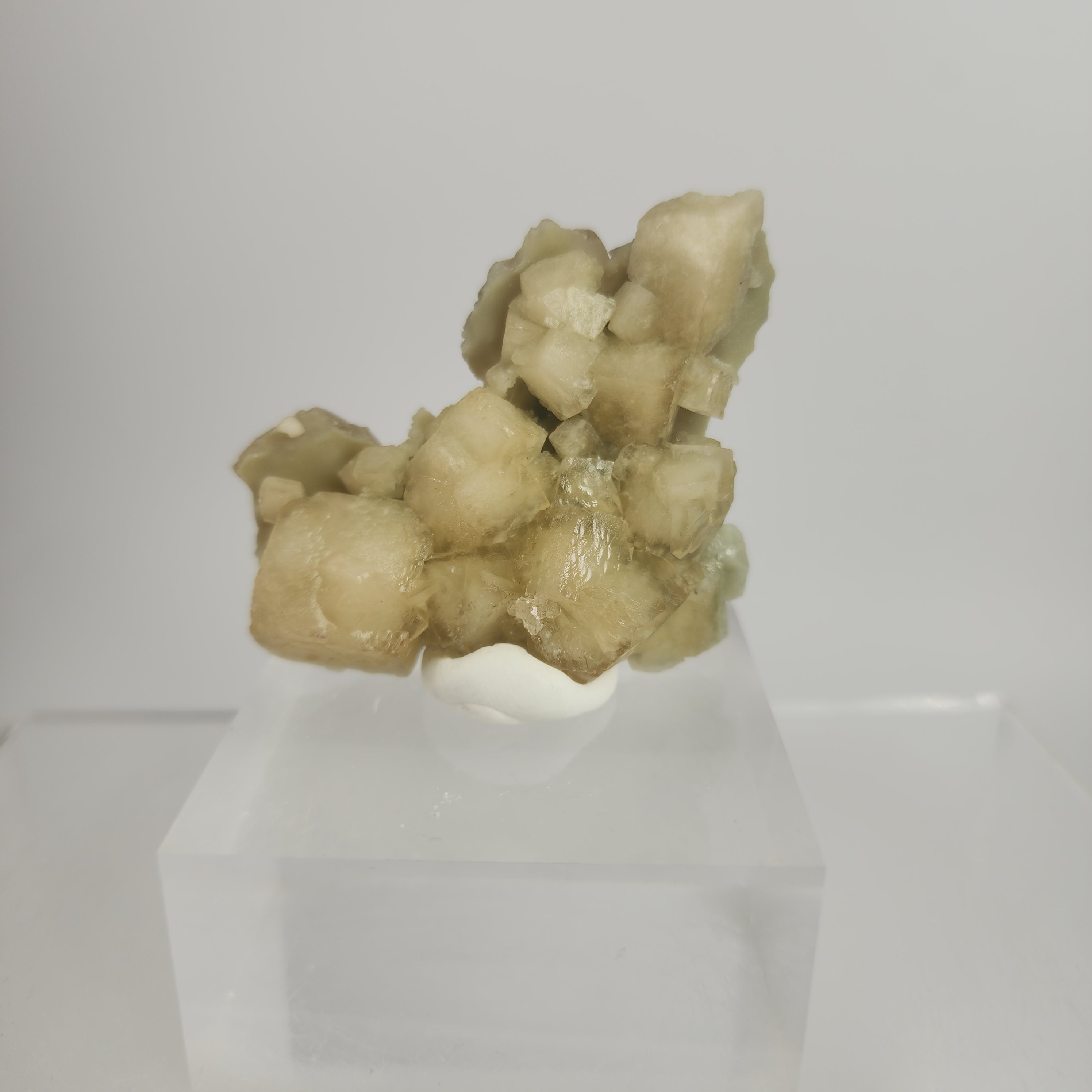 Celadonite Included Calcite Specimen #11 from Maharashtra, India