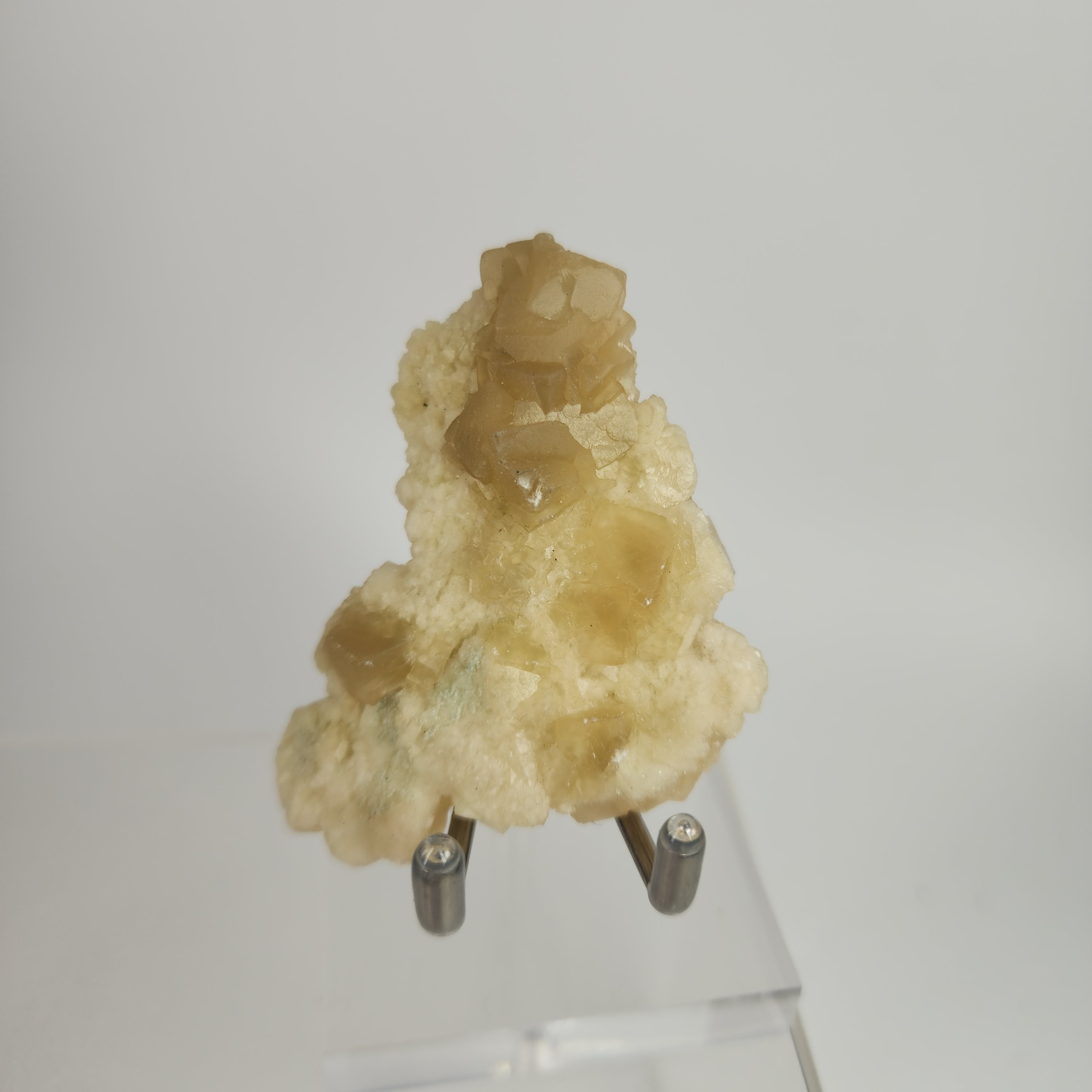 Celadonite Included Calcite Specimen #13 from Maharashtra, India