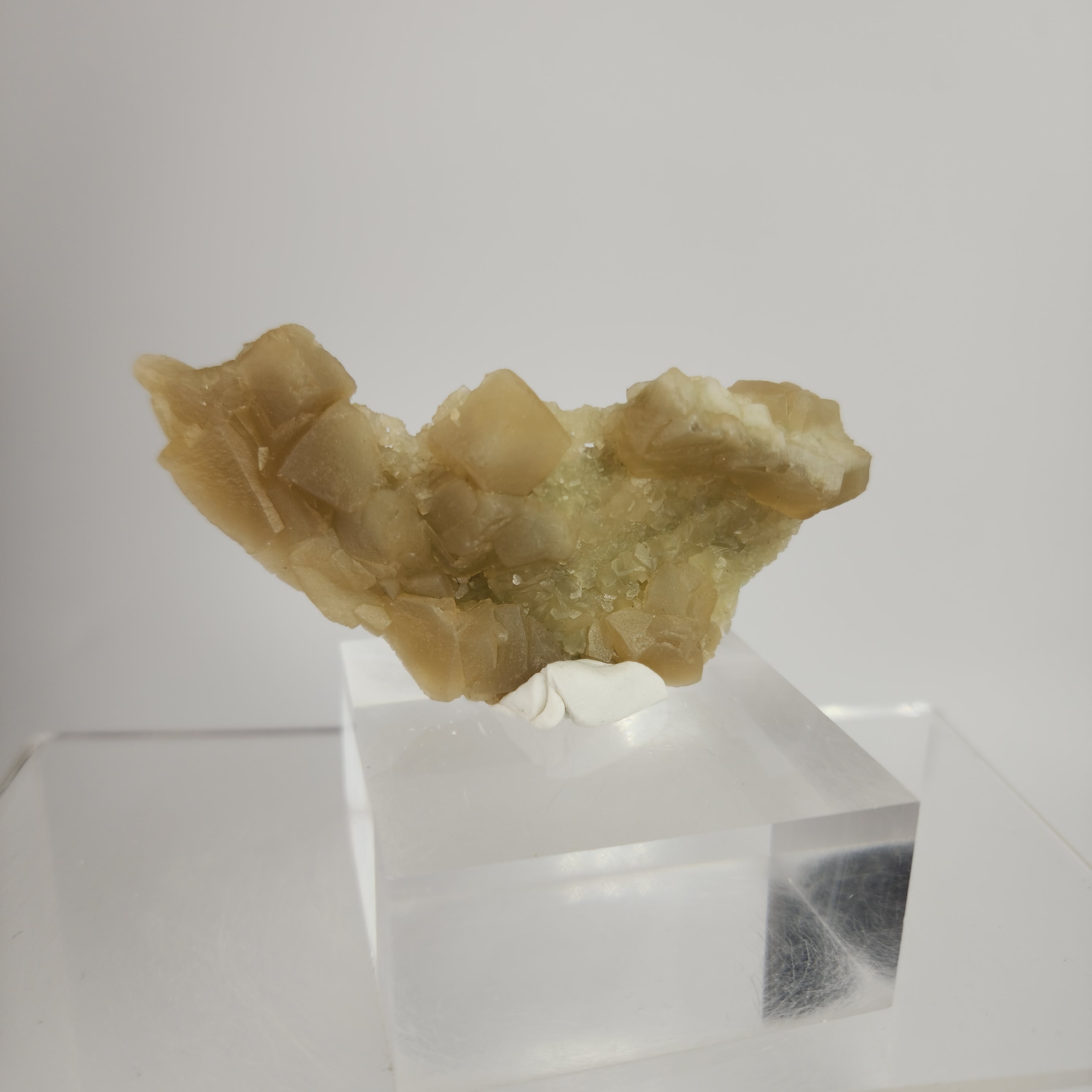 Celadonite Included Calcite Specimen #17 from Maharashtra, India