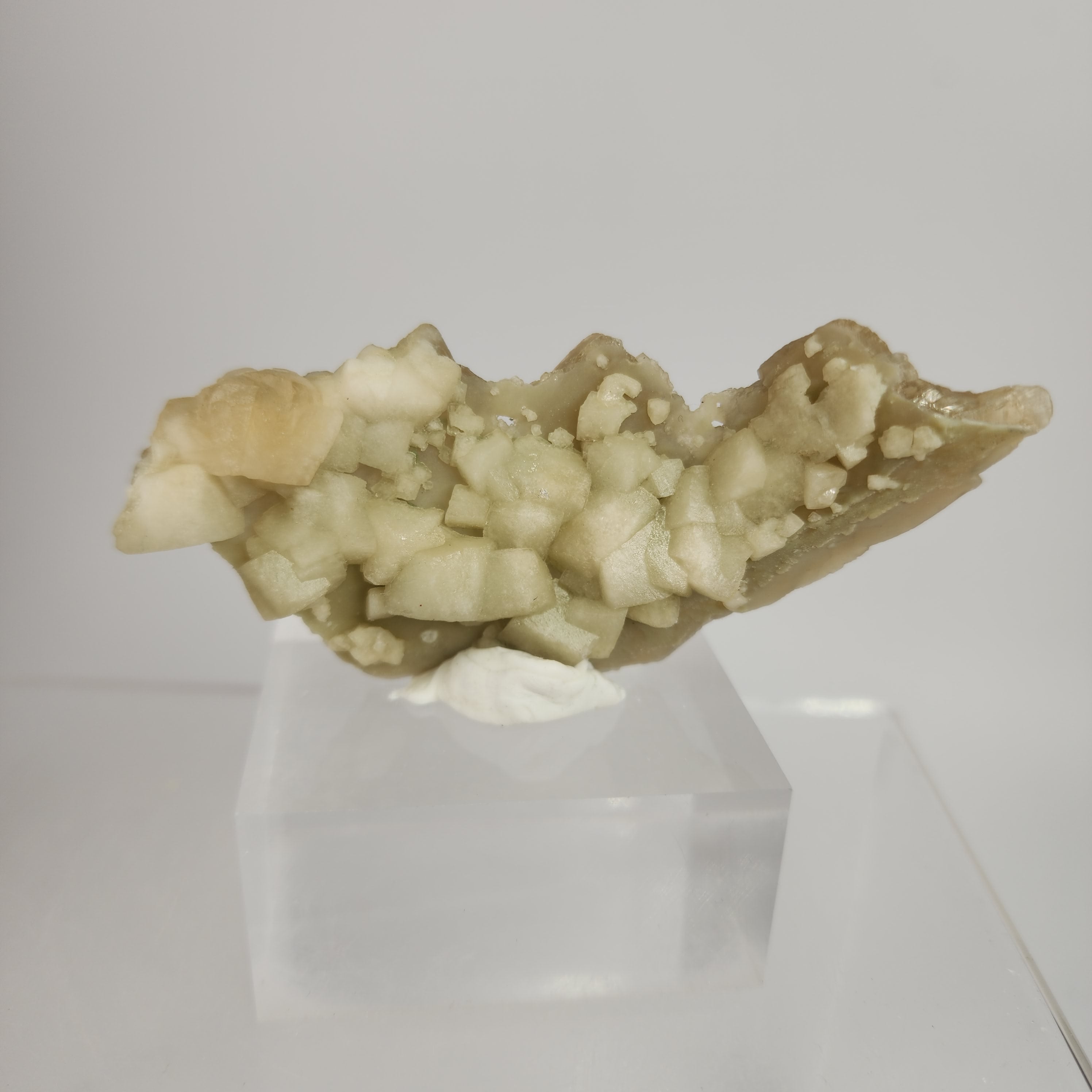 Celadonite Included Calcite Specimen #17 from Maharashtra, India