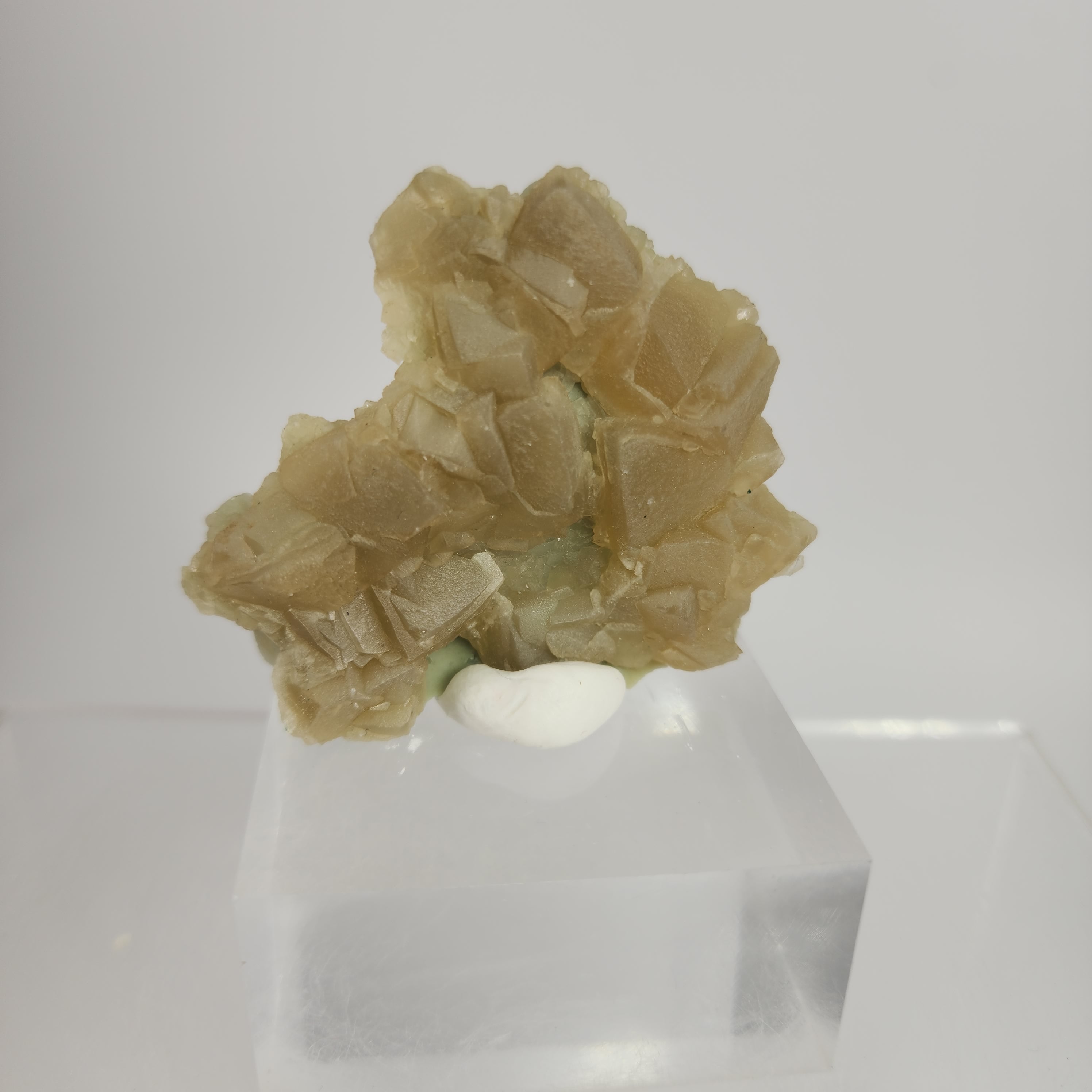 Celadonite Included Calcite Specimen #20 from Maharashtra, India