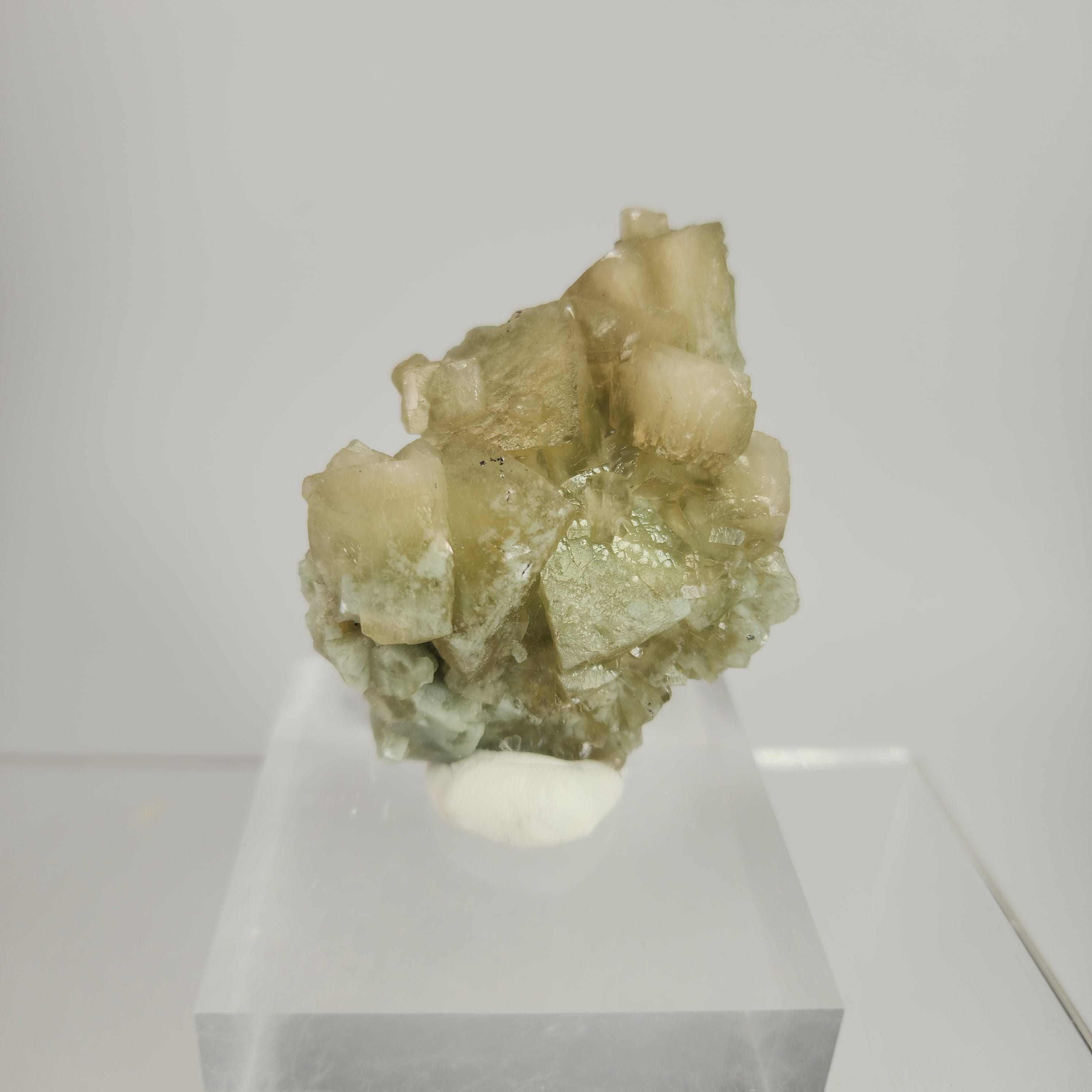 Celadonite Included Calcite Specimen #21 from Maharashtra, India