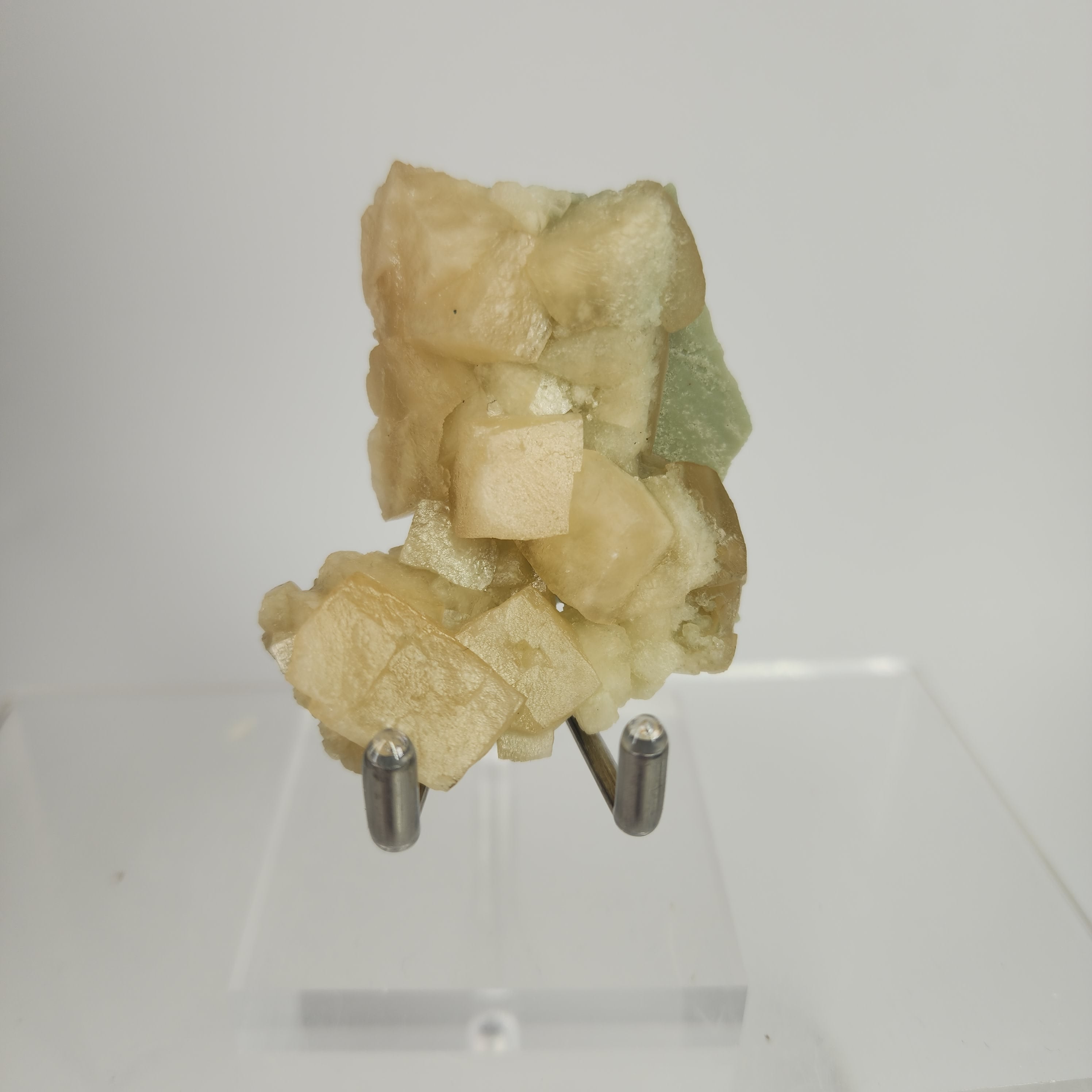 Celadonite Included Calcite Specimen #23 from Maharashtra, India