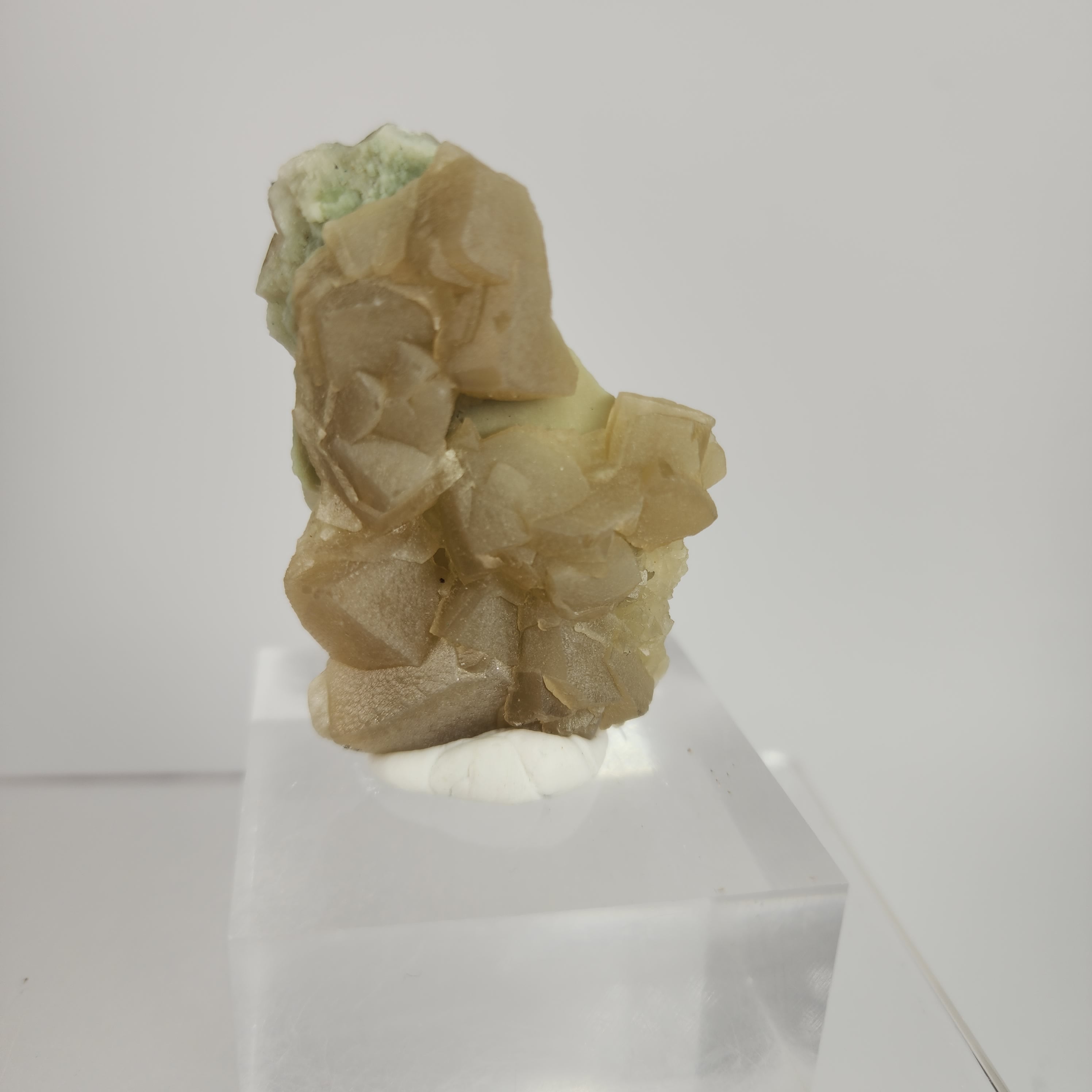 Celadonite Included Calcite Specimen #25 from Maharashtra, India