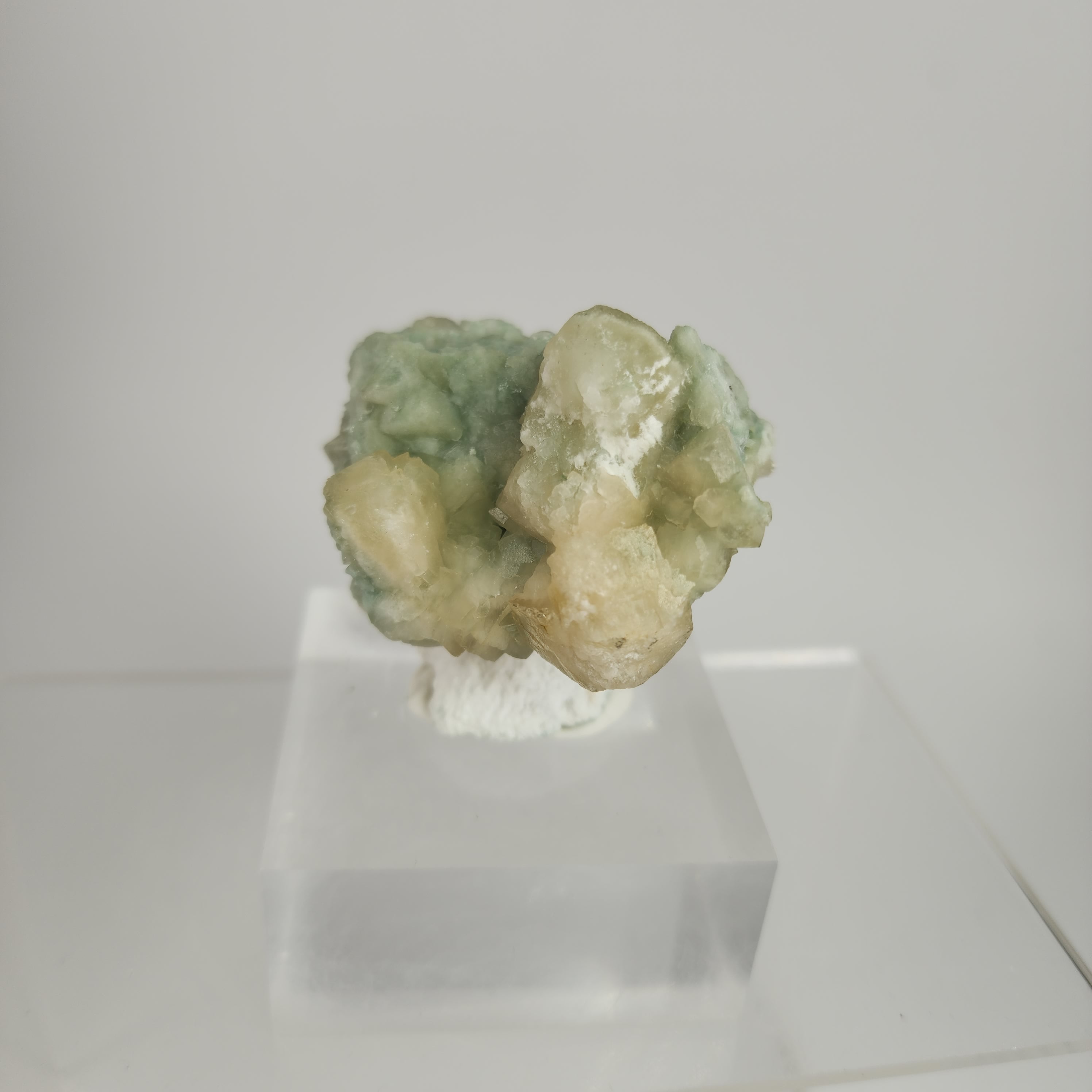 Celadonite Included Calcite Specimen #26 from Maharashtra, India