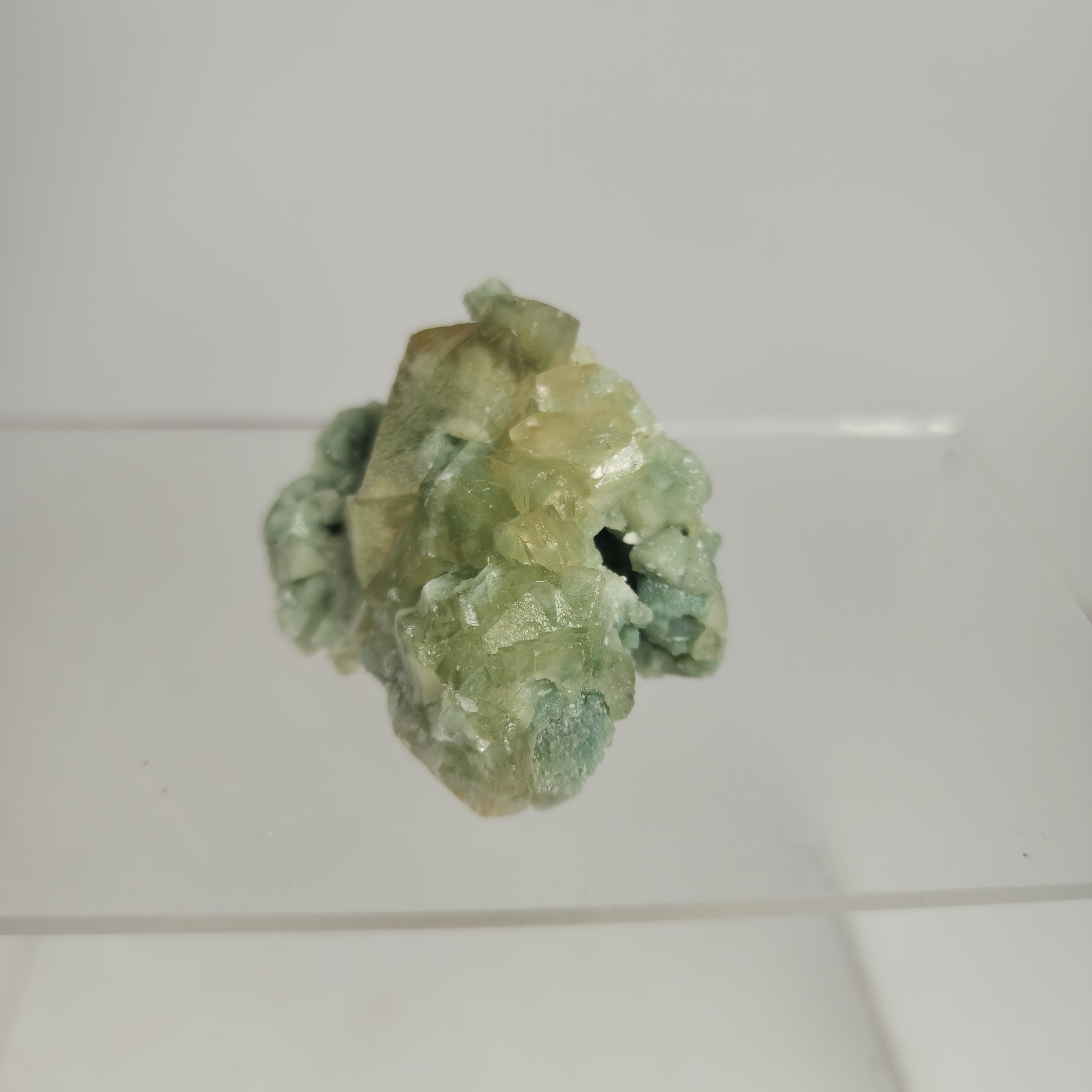 Celadonite Included Calcite Specimen #28 from Maharashtra, India