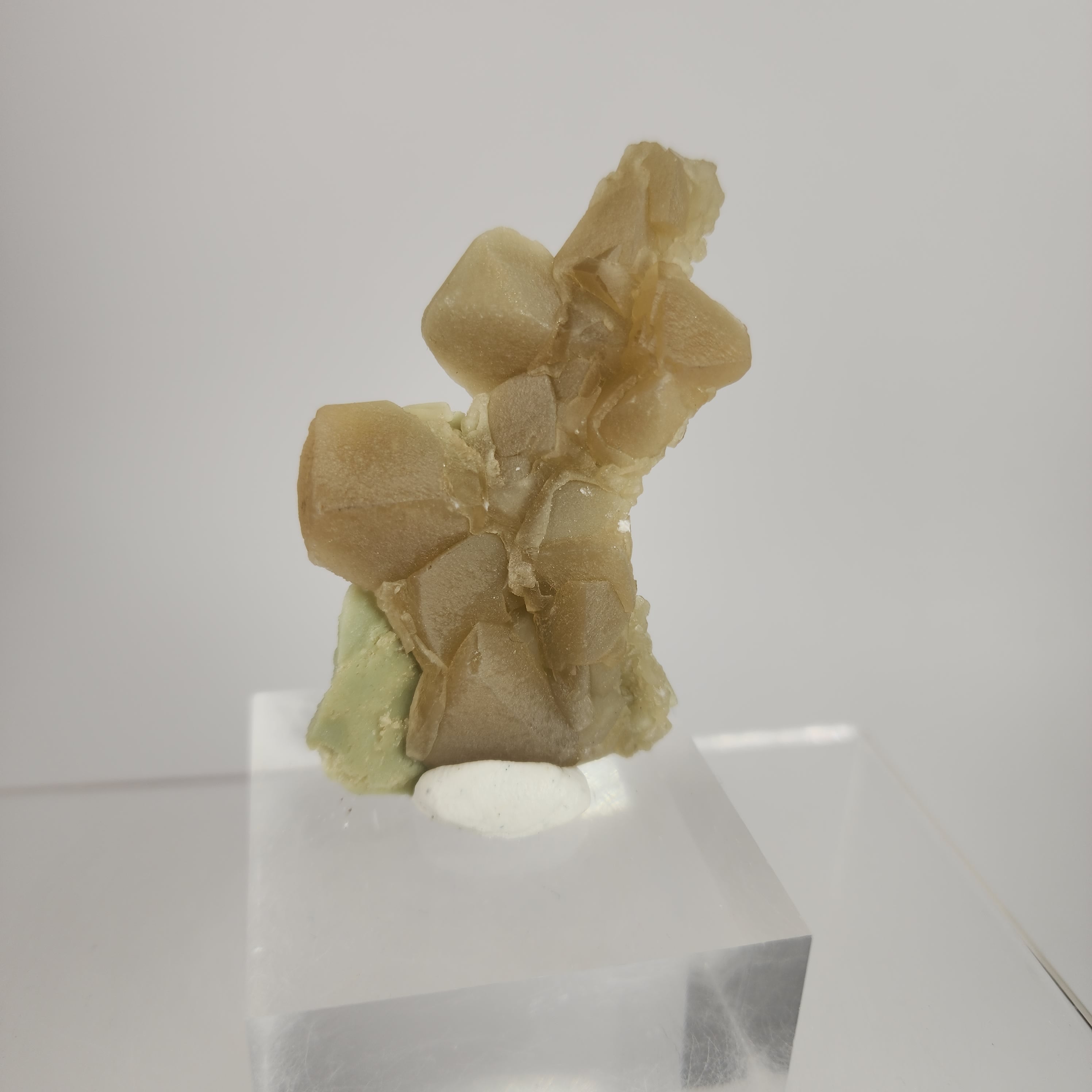 Celadonite Included Calcite Specimen #32 from Maharashtra, India