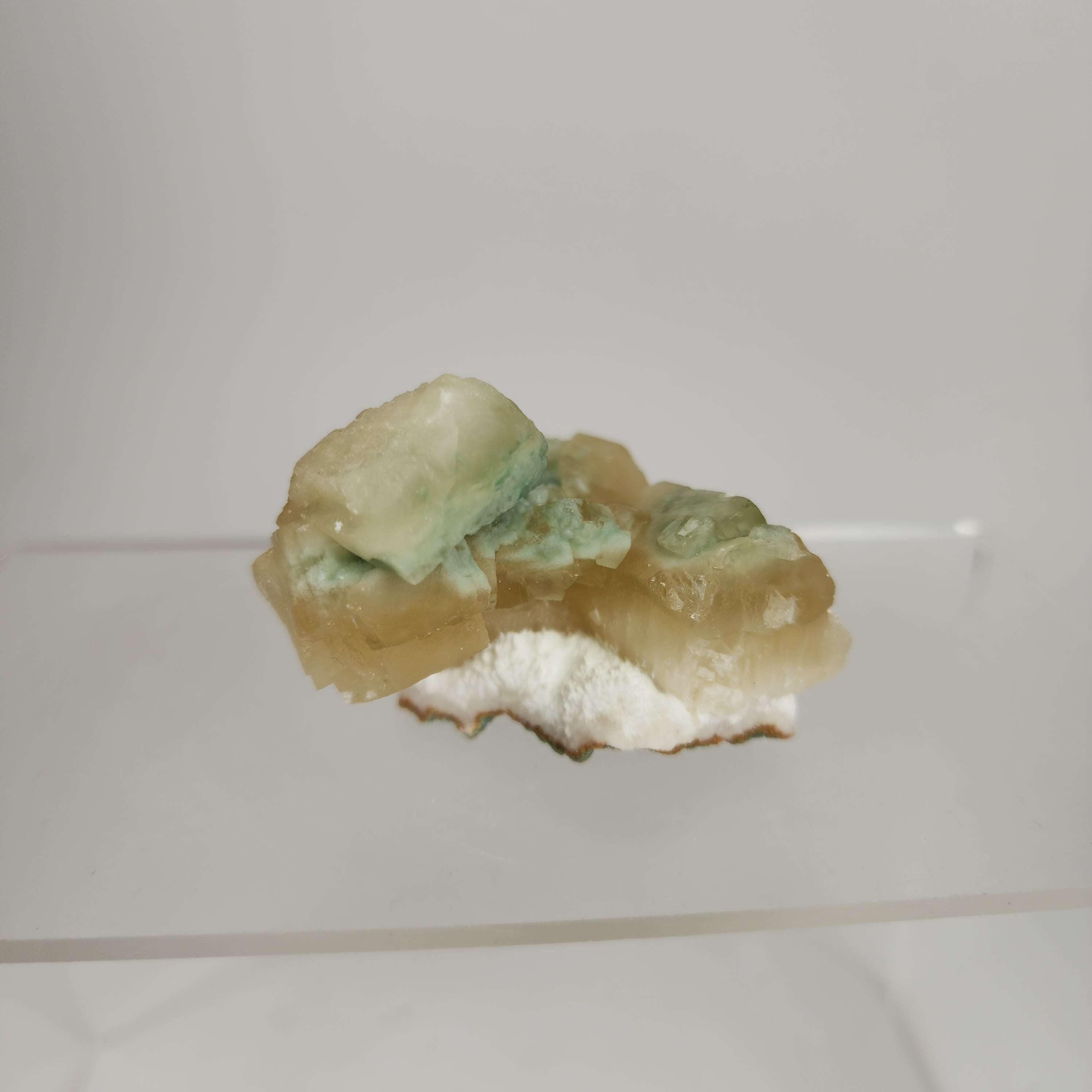 Celadonite Included Calcite Specimen #35 from Maharashtra, India