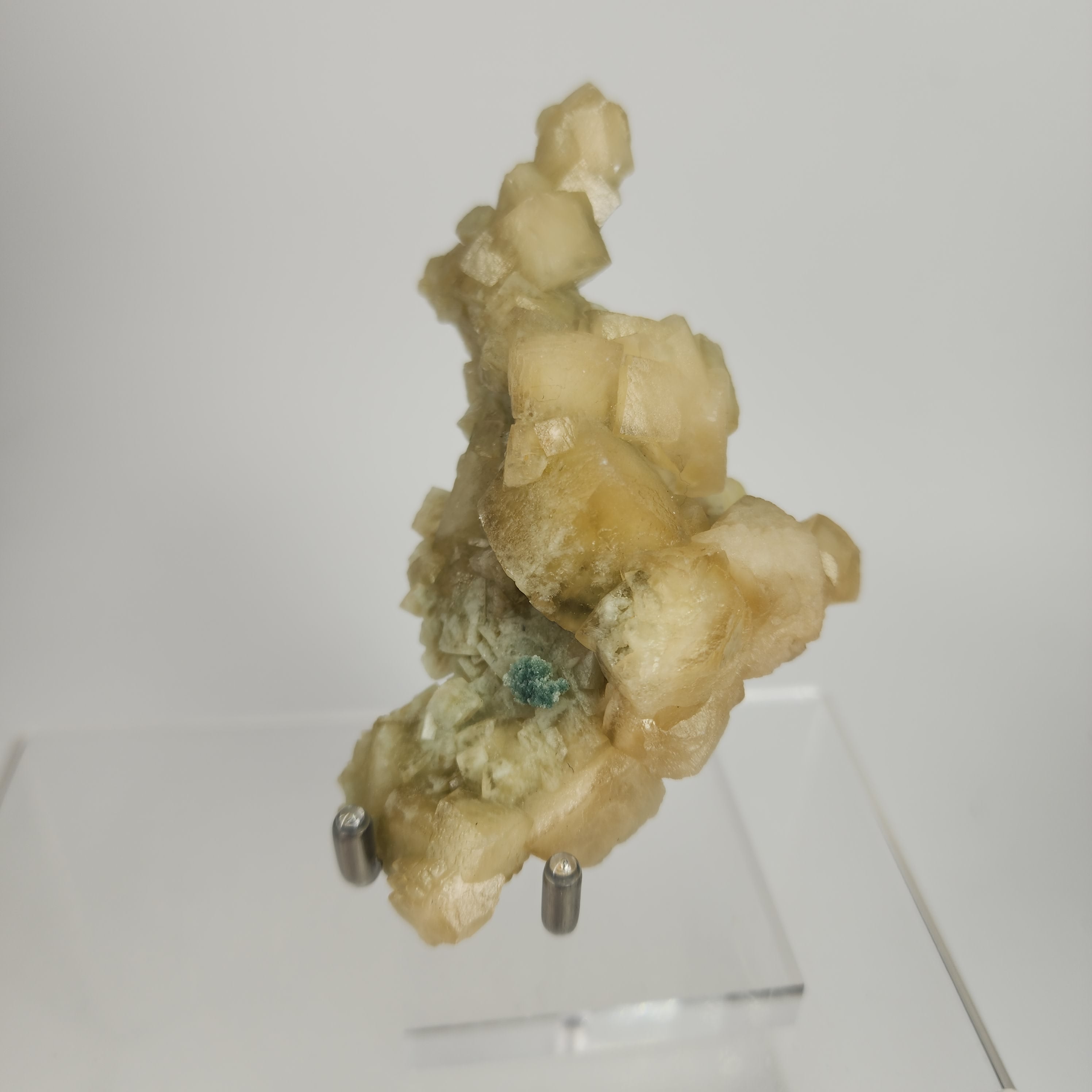 Celadonite Included Calcite Specimen #37 from Maharashtra, India