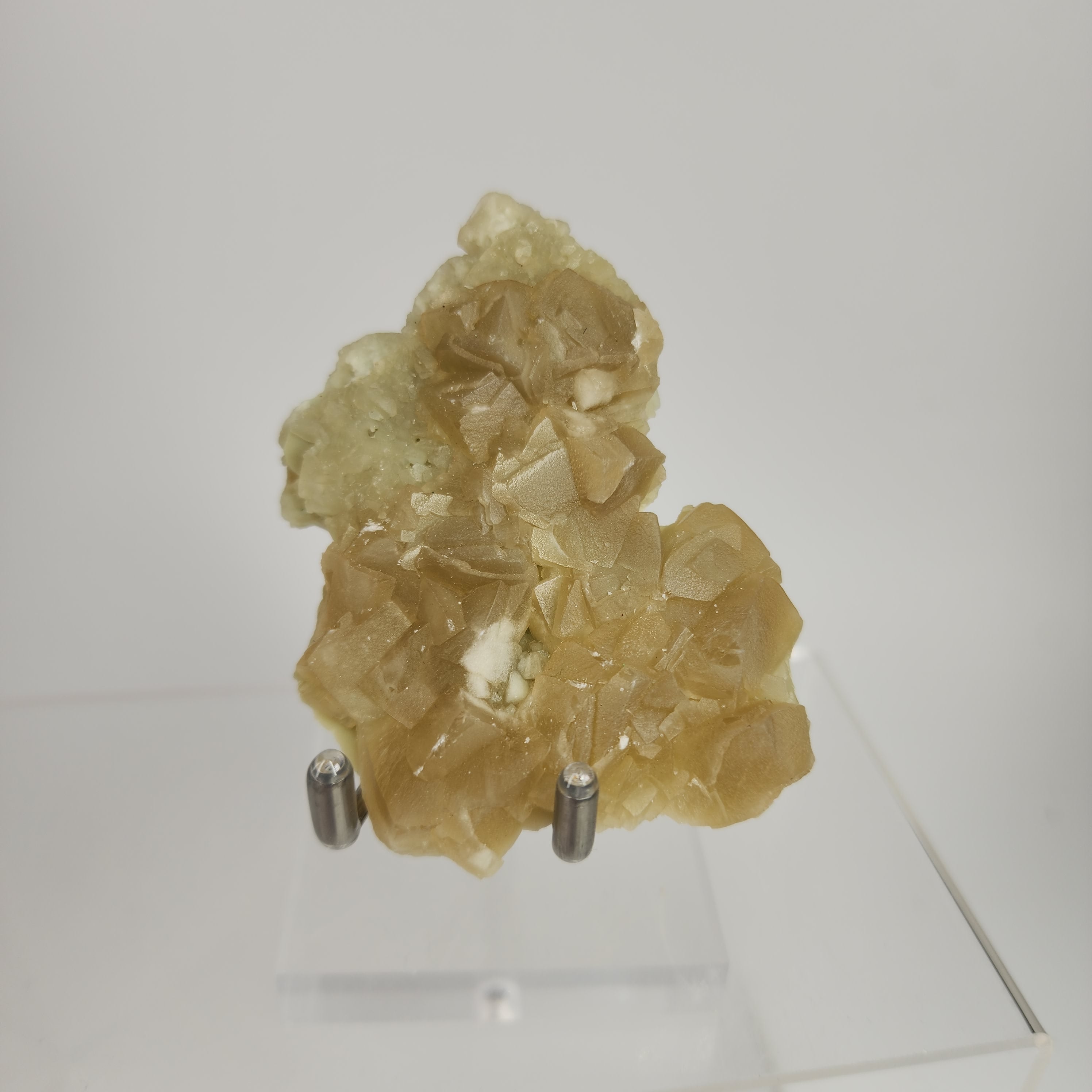 Celadonite Included Calcite Specimen #39 from Maharashtra, India