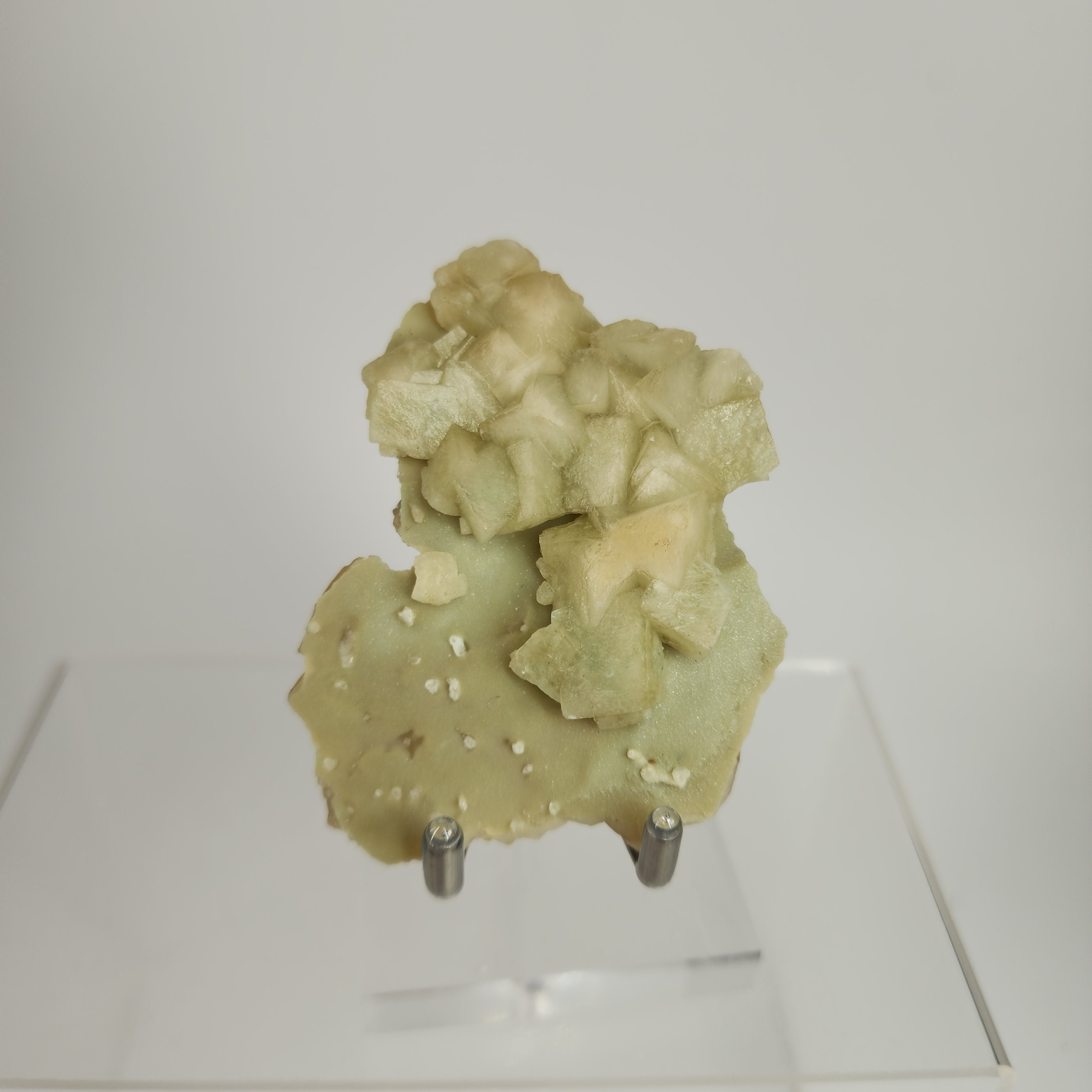 Celadonite Included Calcite Specimen #39 from Maharashtra, India