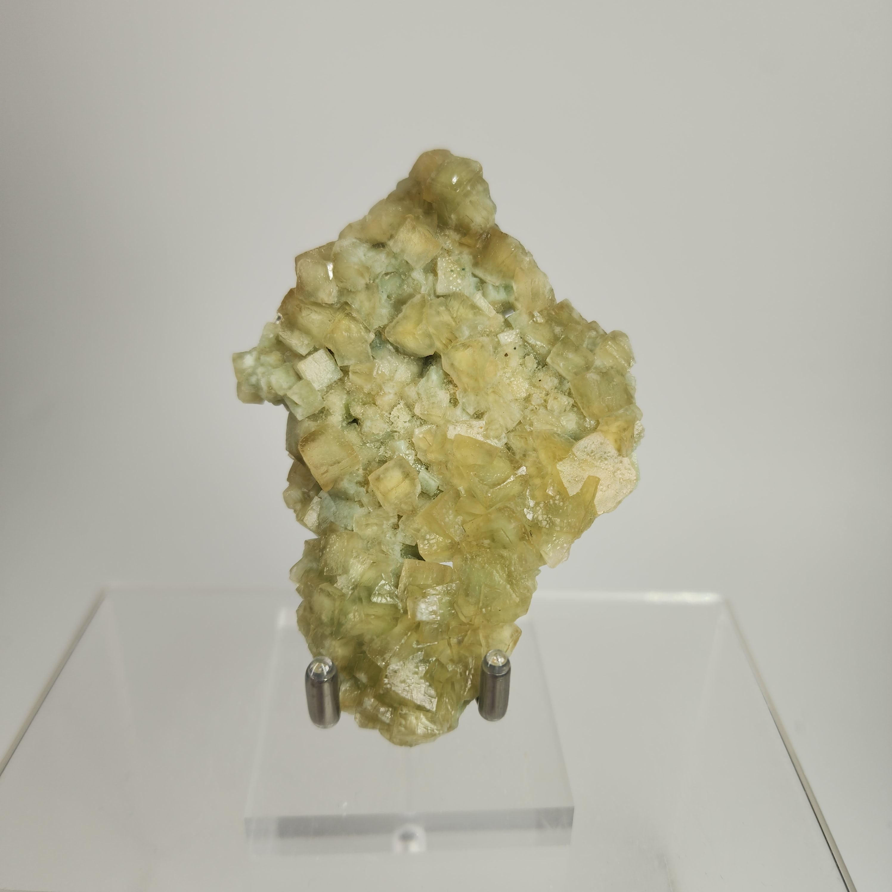 Celadonite Included Calcite Specimen #40 from Maharashtra, India