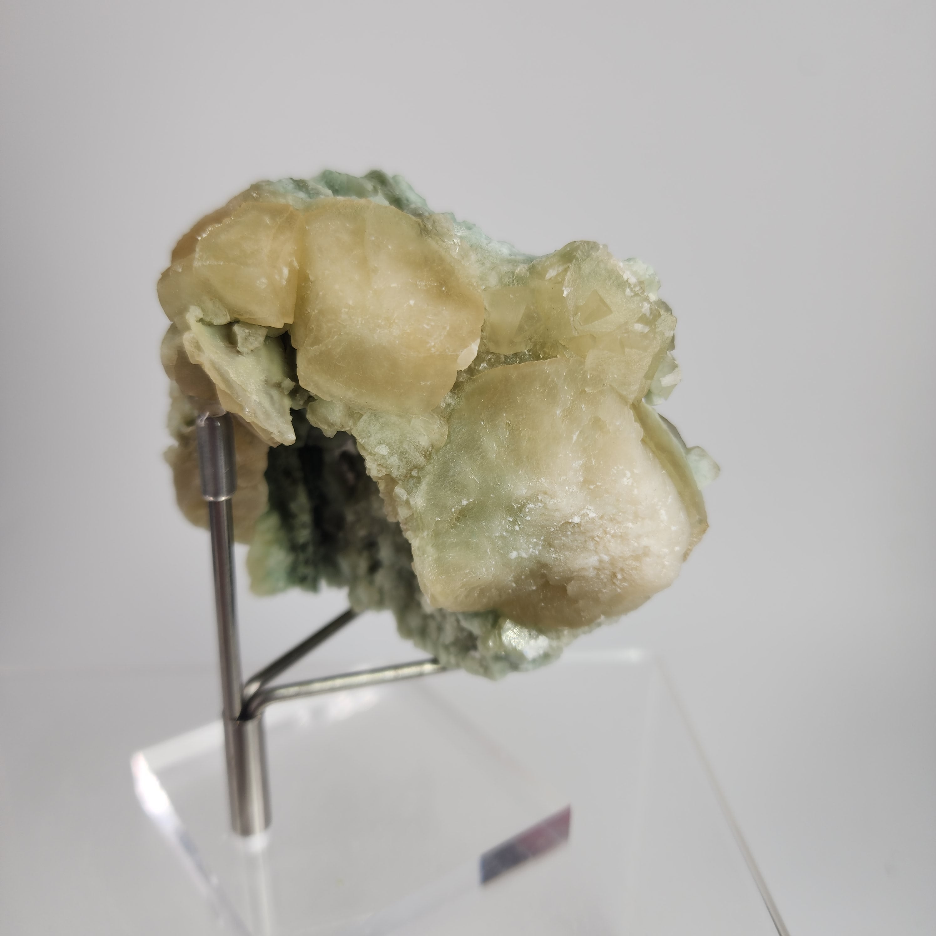 Celadonite Included Calcite Specimen #41 from Maharashtra, India