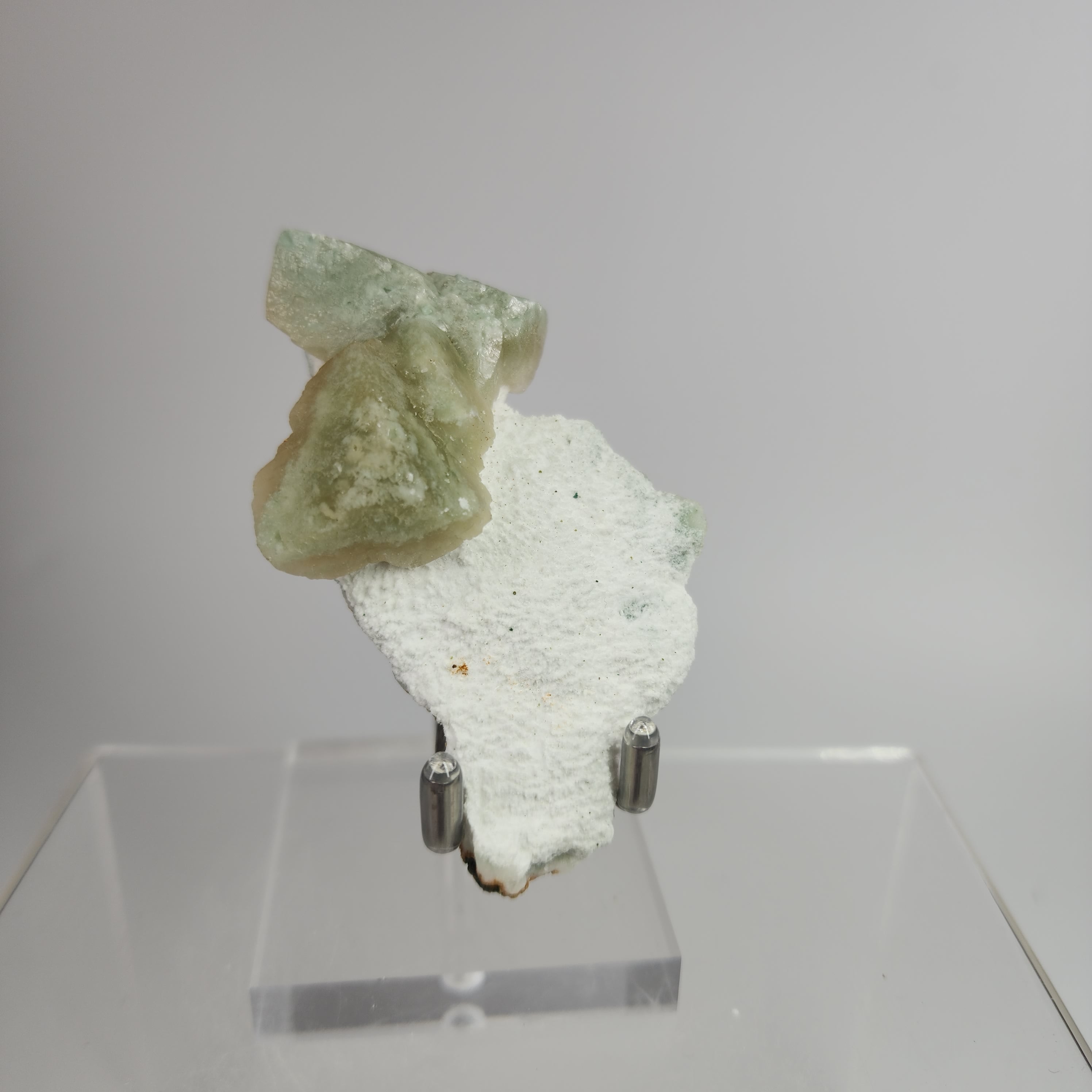 Celadonite Included Calcite Specimen #45 from Maharashtra, India