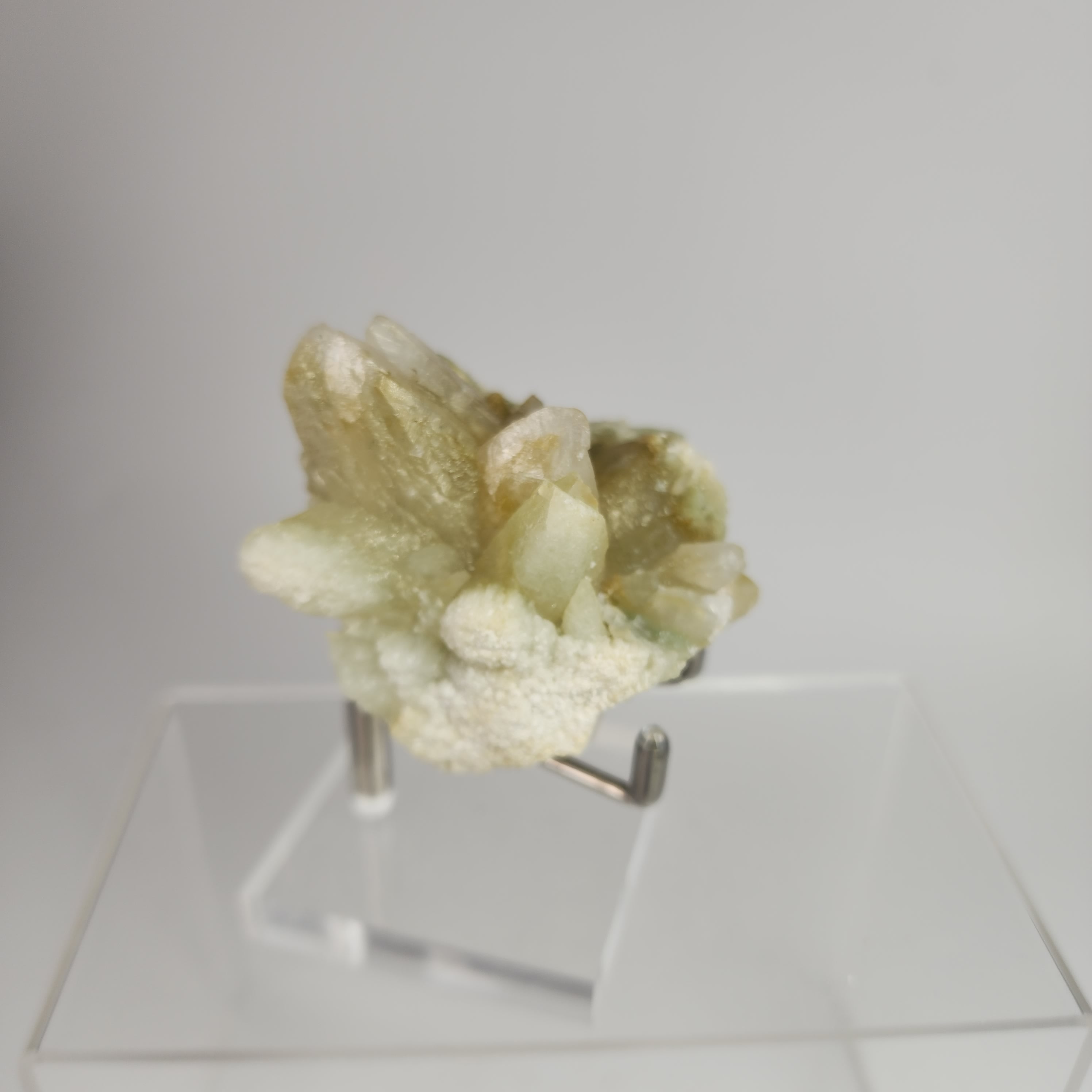 Celadonite Included Calcite Specimen #48 from Maharashtra, India