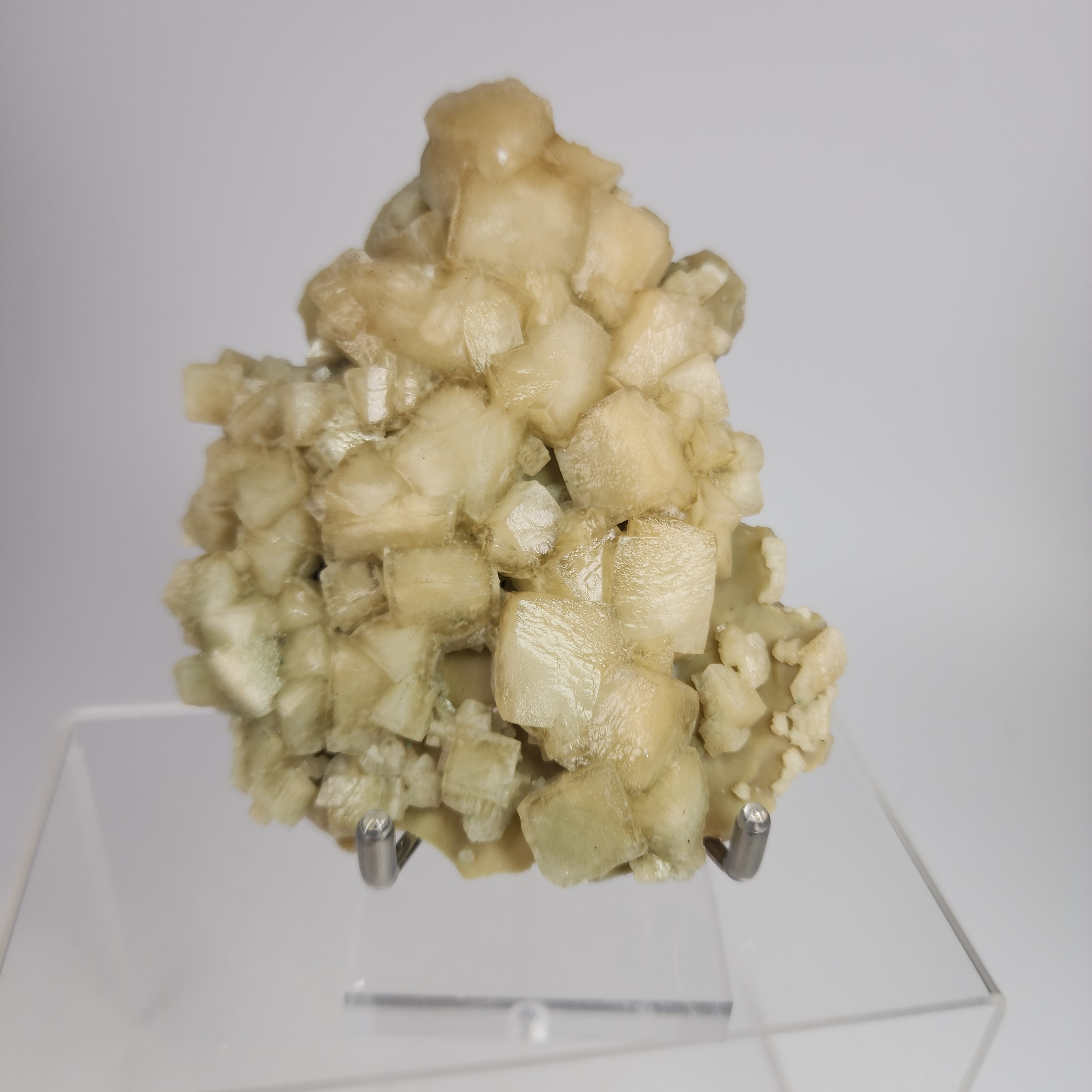 Celadonite Included Calcite Specimen #50 from Maharashtra, India