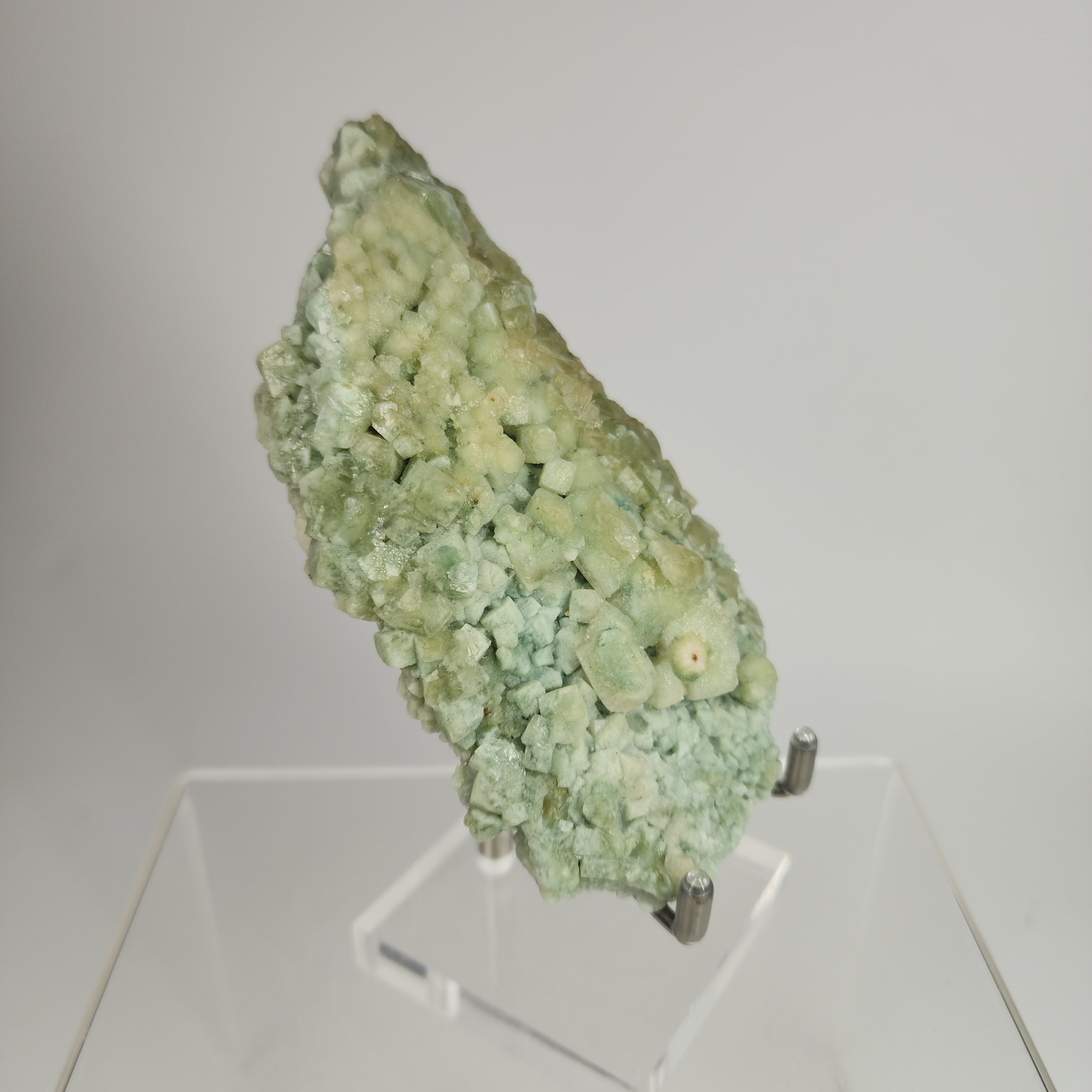 Celadonite Included Calcite Specimen #51 from Maharashtra, India