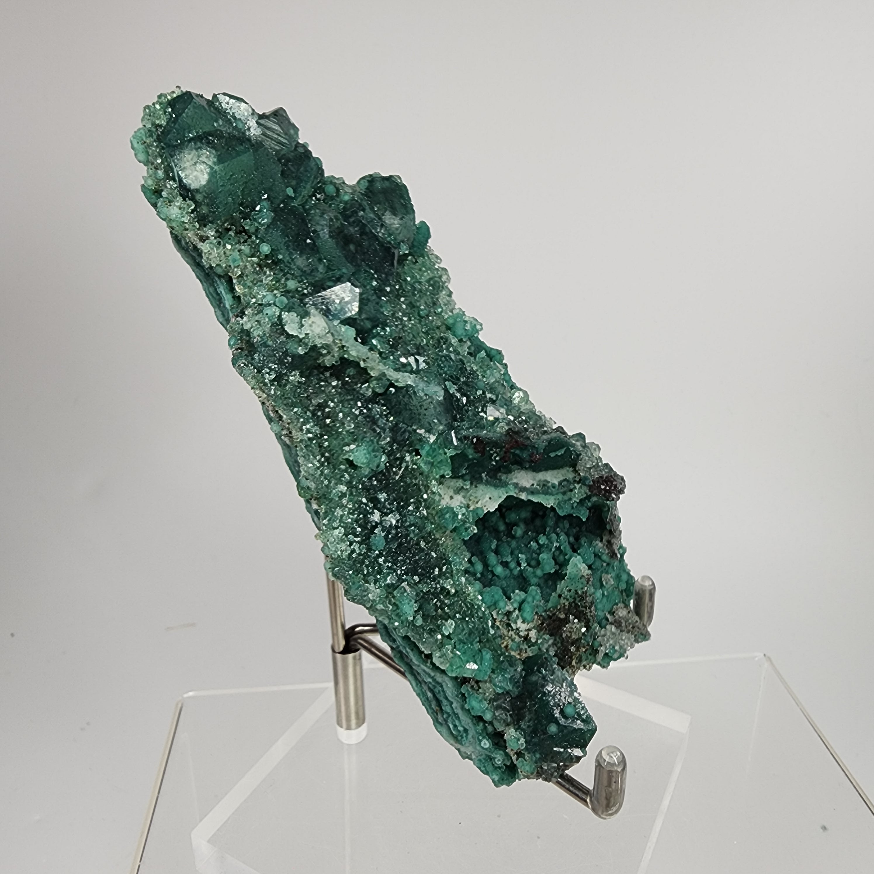 Marshy Apophyllite (Celadonite Included Apophyllite) with Green Chalcedony Specimen #2  from Jalgaon District, Maharashtra, India