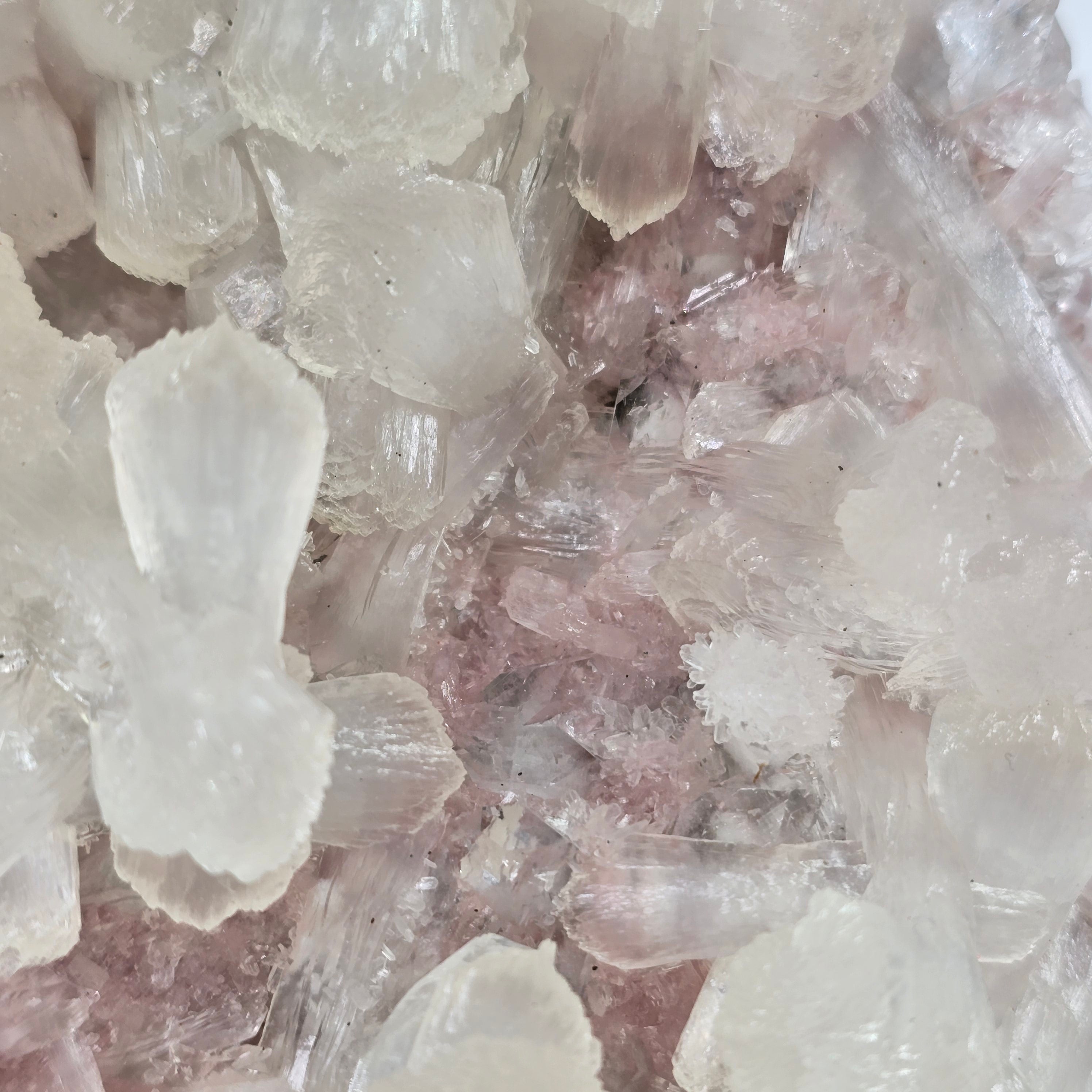 "Cherry Blossom" Diamond Apophyllite with Pink Chalcedony & Stilbite Specimen #1 from Pune District, India