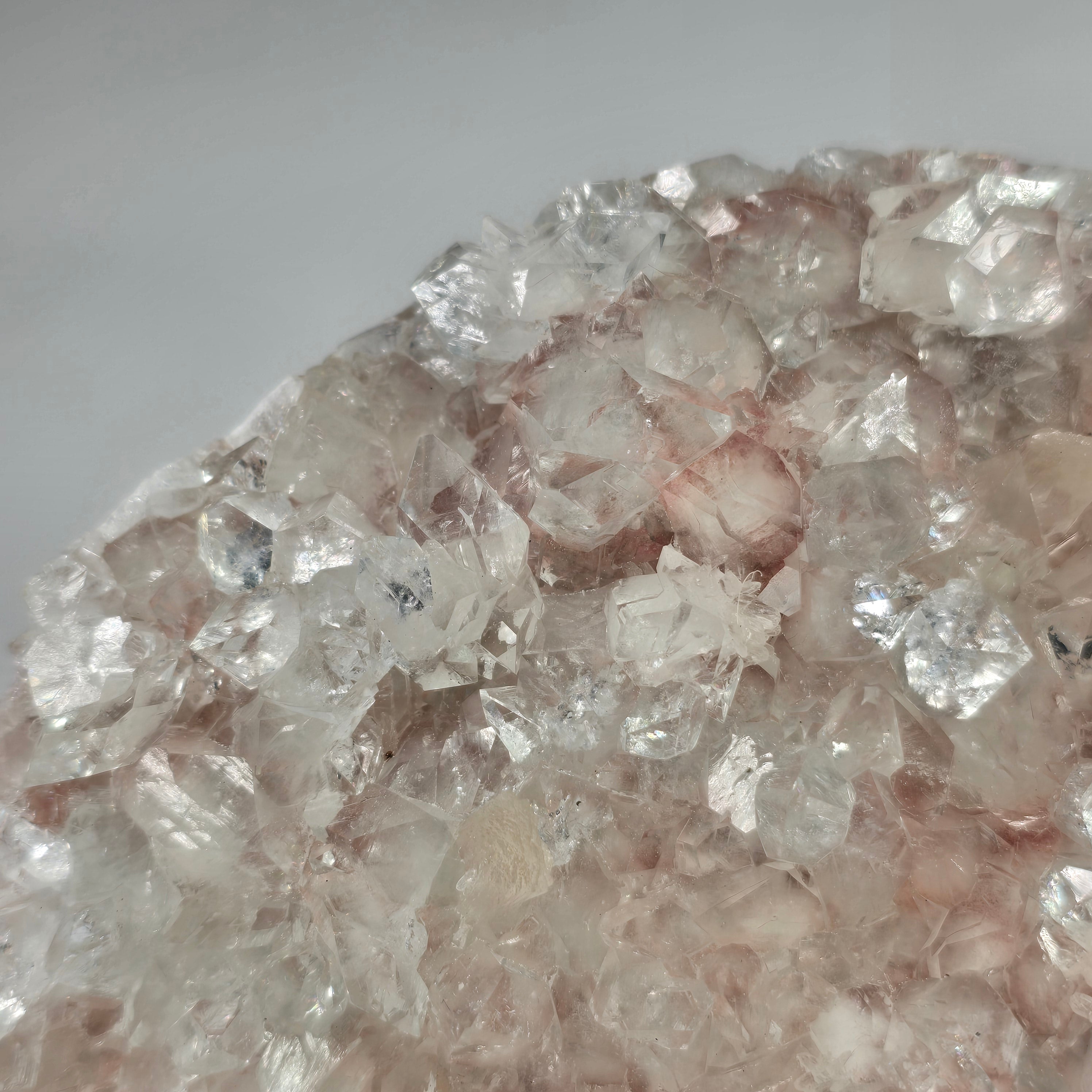 "Cherry Blossom" Diamond Apophyllite with Pink Chalcedony & Stilbite Specimen #7 from Pune District, India