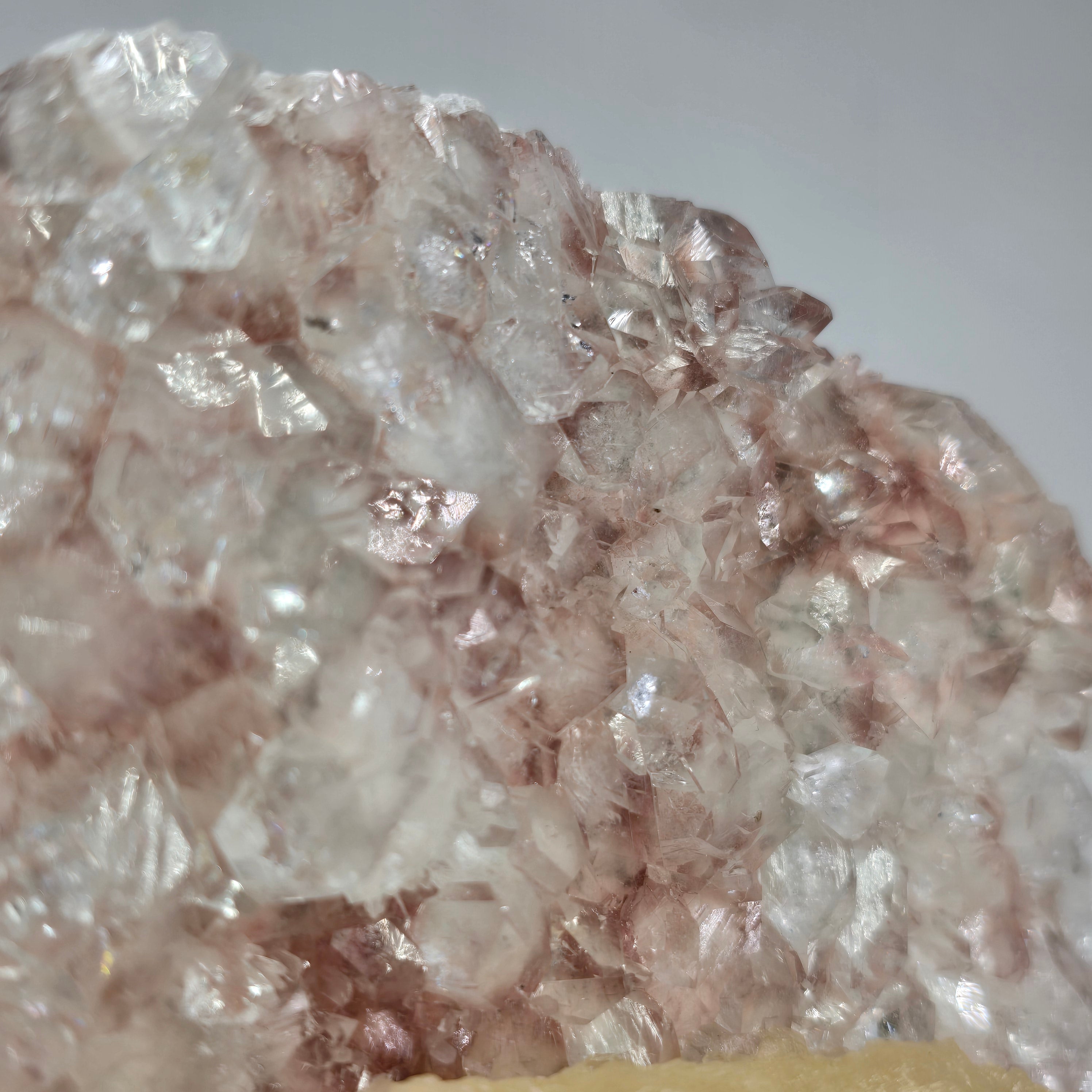 "Cherry Blossom" Diamond Apophyllite with Pink Chalcedony & Stilbite Specimen #13 from Pune District, India