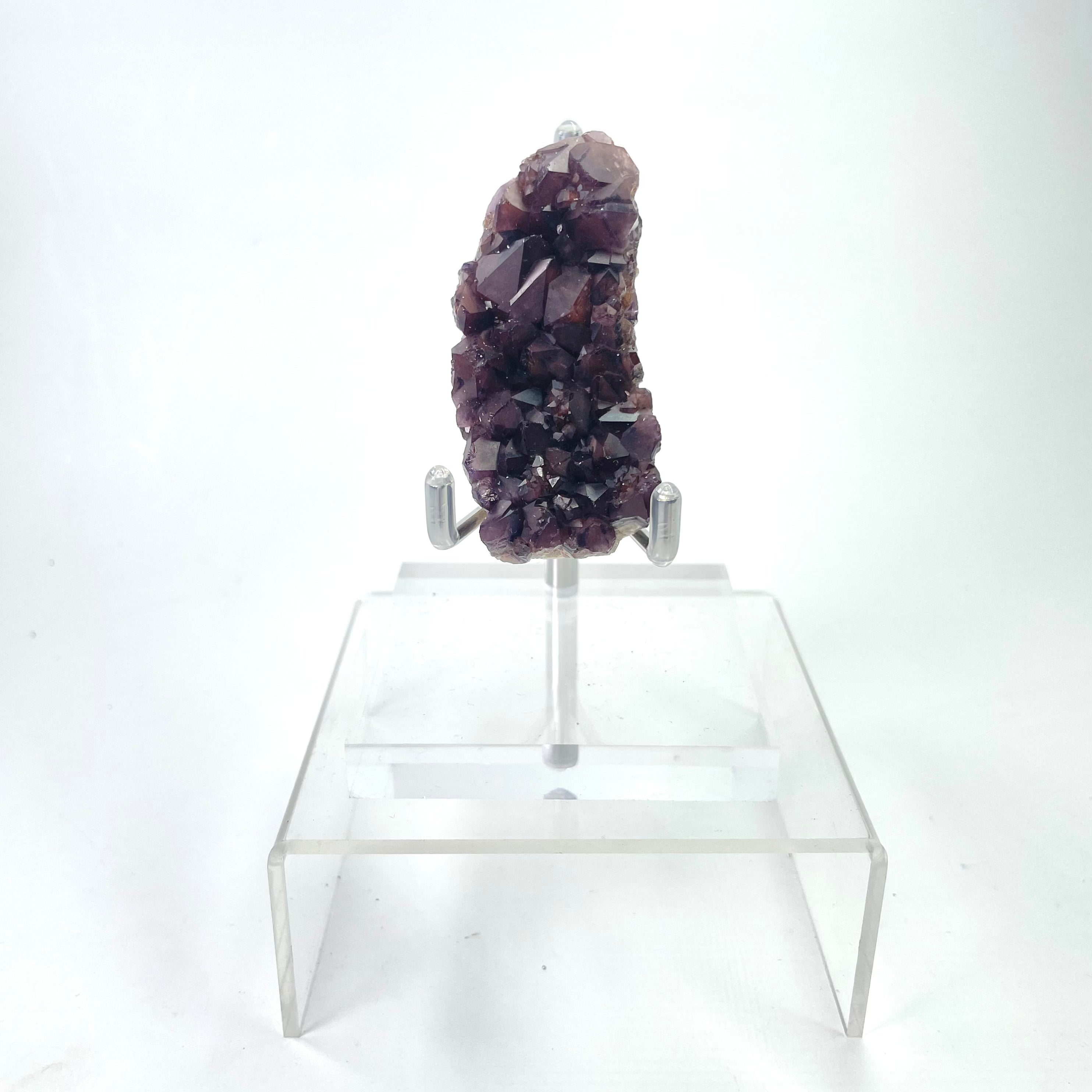 Alien Amethyst 2024 Pocket aka Hematite Included Amethyst Elestials from Hyderabad, India Specimen #40