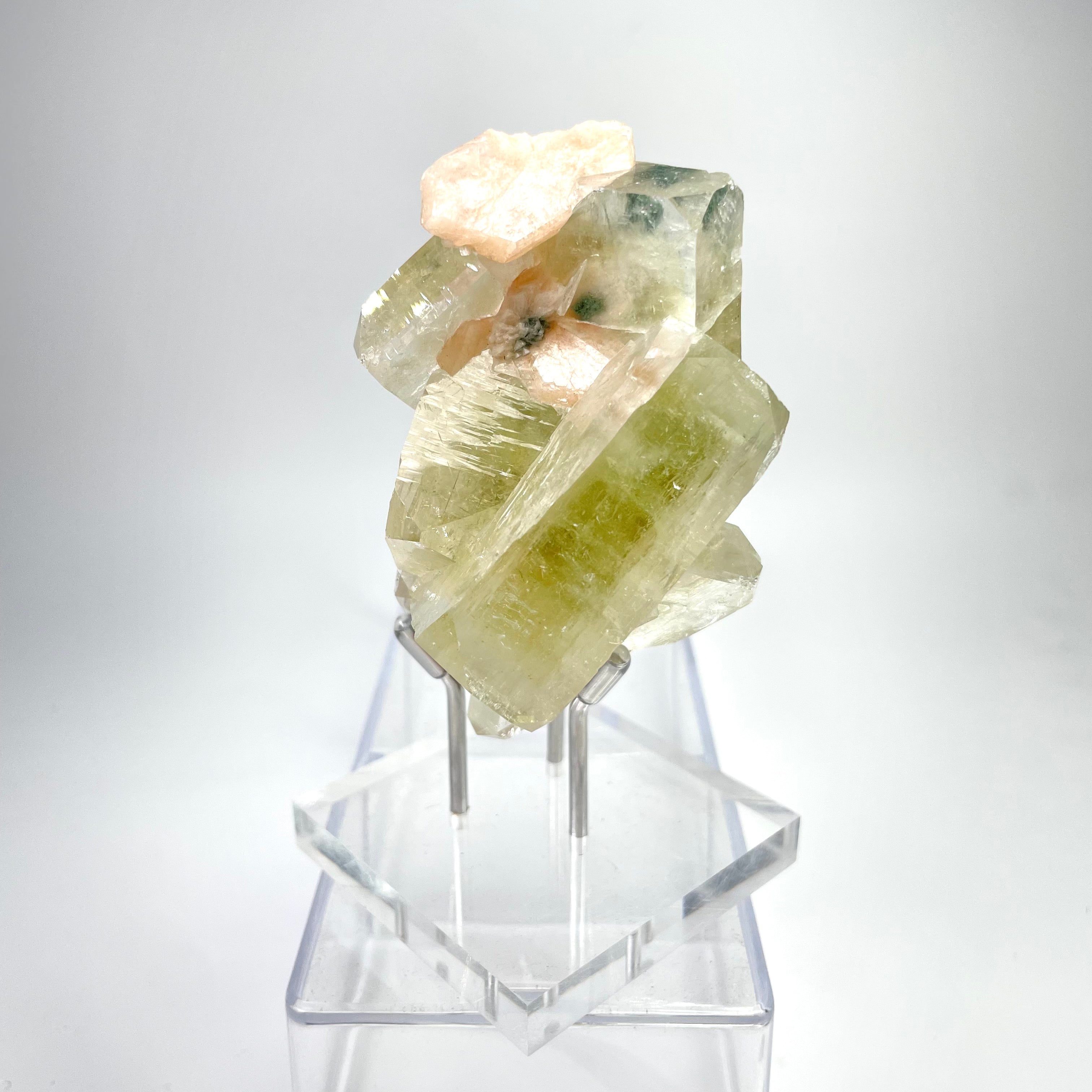 Large Cubed Green Apophyllite Specimen #26 from Maharashtra, India