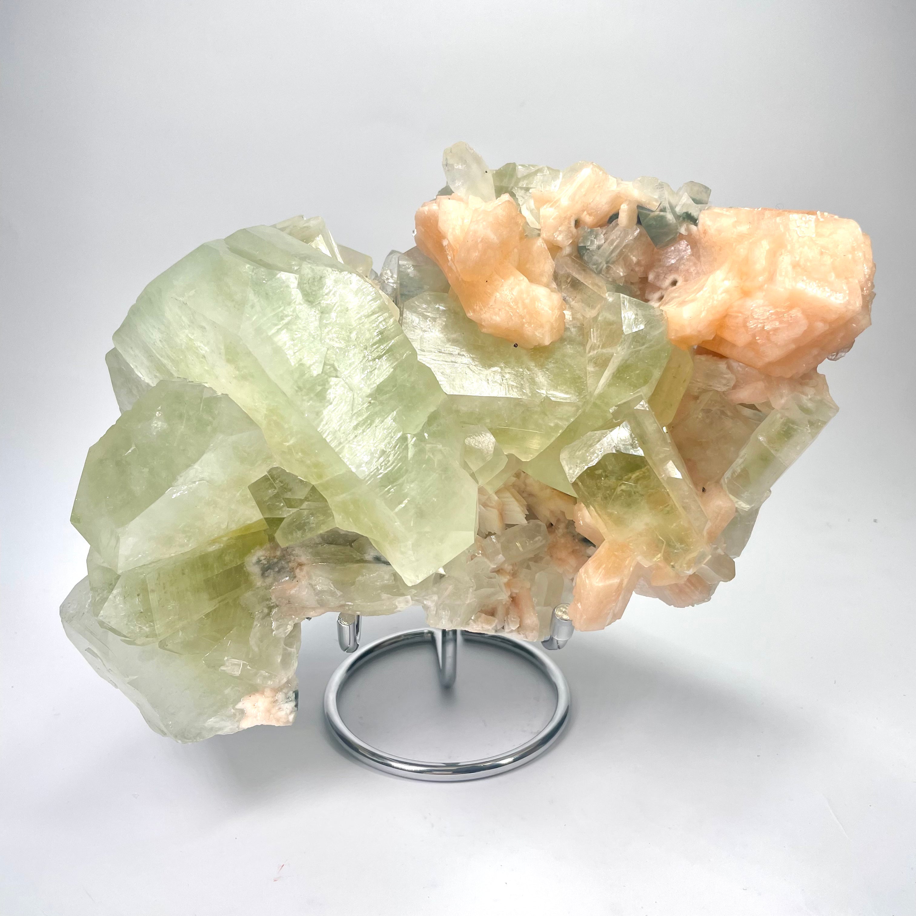 Large Cubed Green Apophyllite Specimen #39 from Maharashtra, India