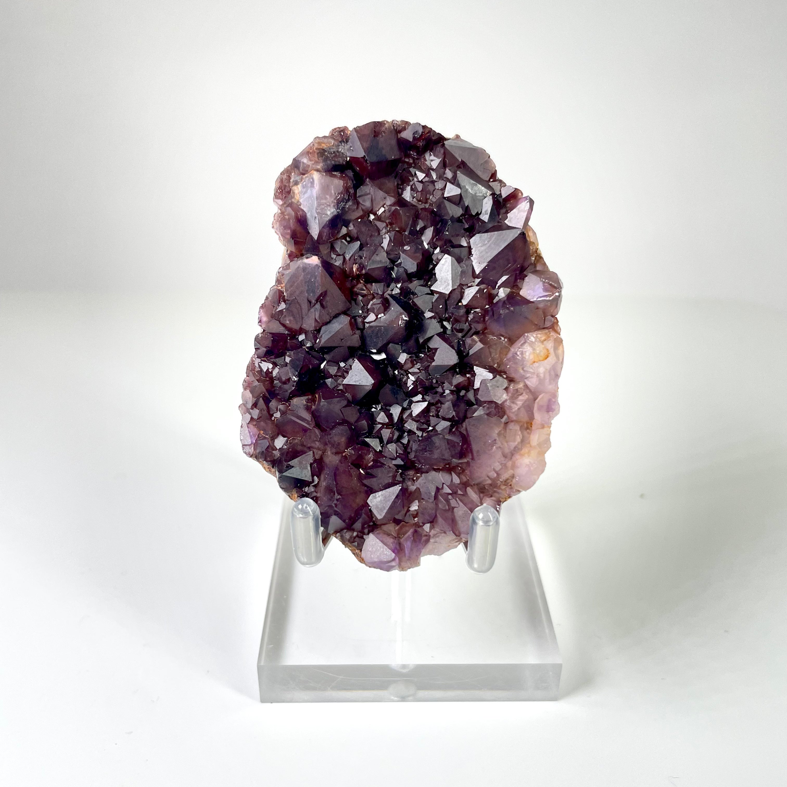 Alien Amethyst 2024 Pocket aka Hematite Included Amethyst Elestials from Hyderabad, India Specimen #28