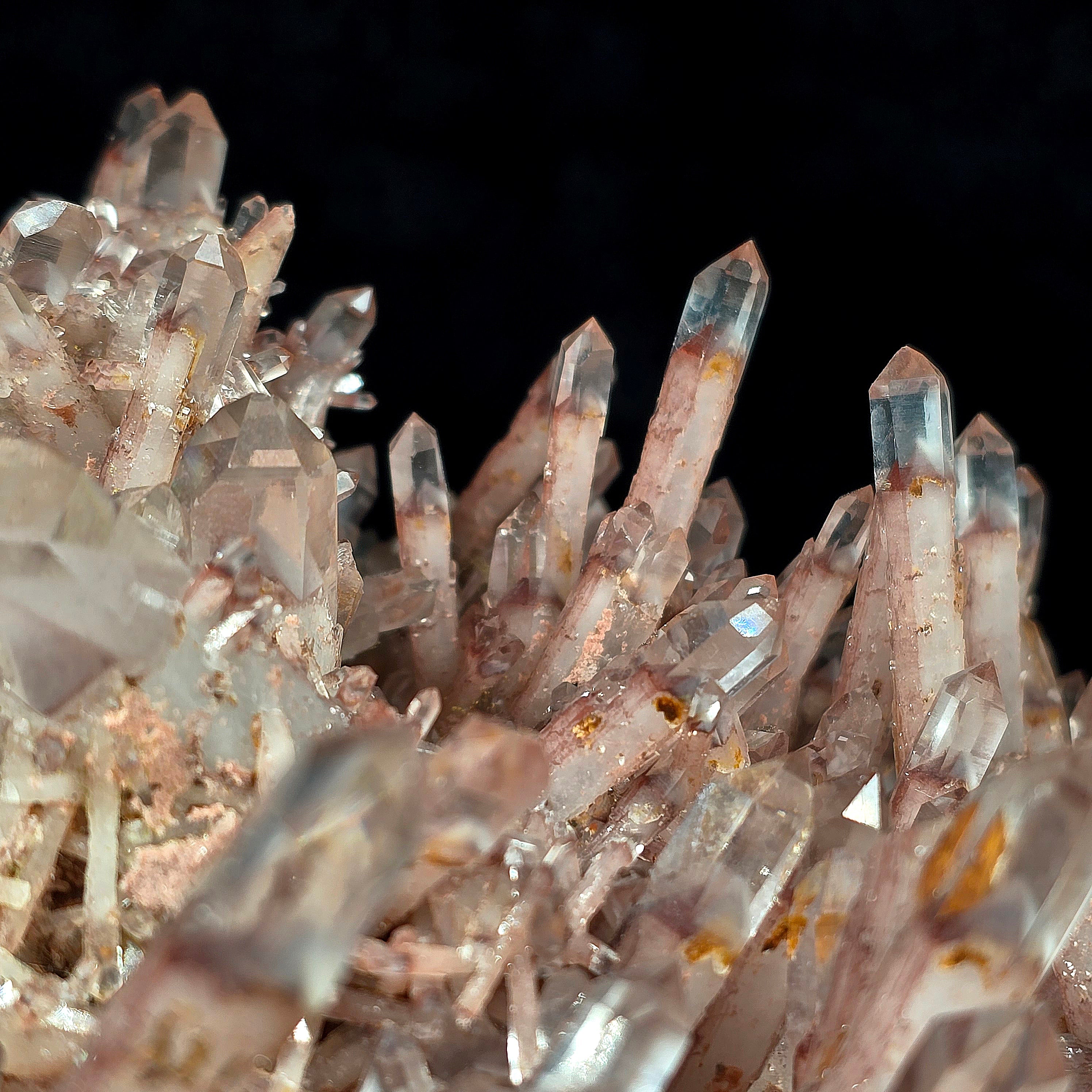 Twilight Phantom Quartz- Hematite Included Phantom Quartz Specimen #5 from Hyderabad, India