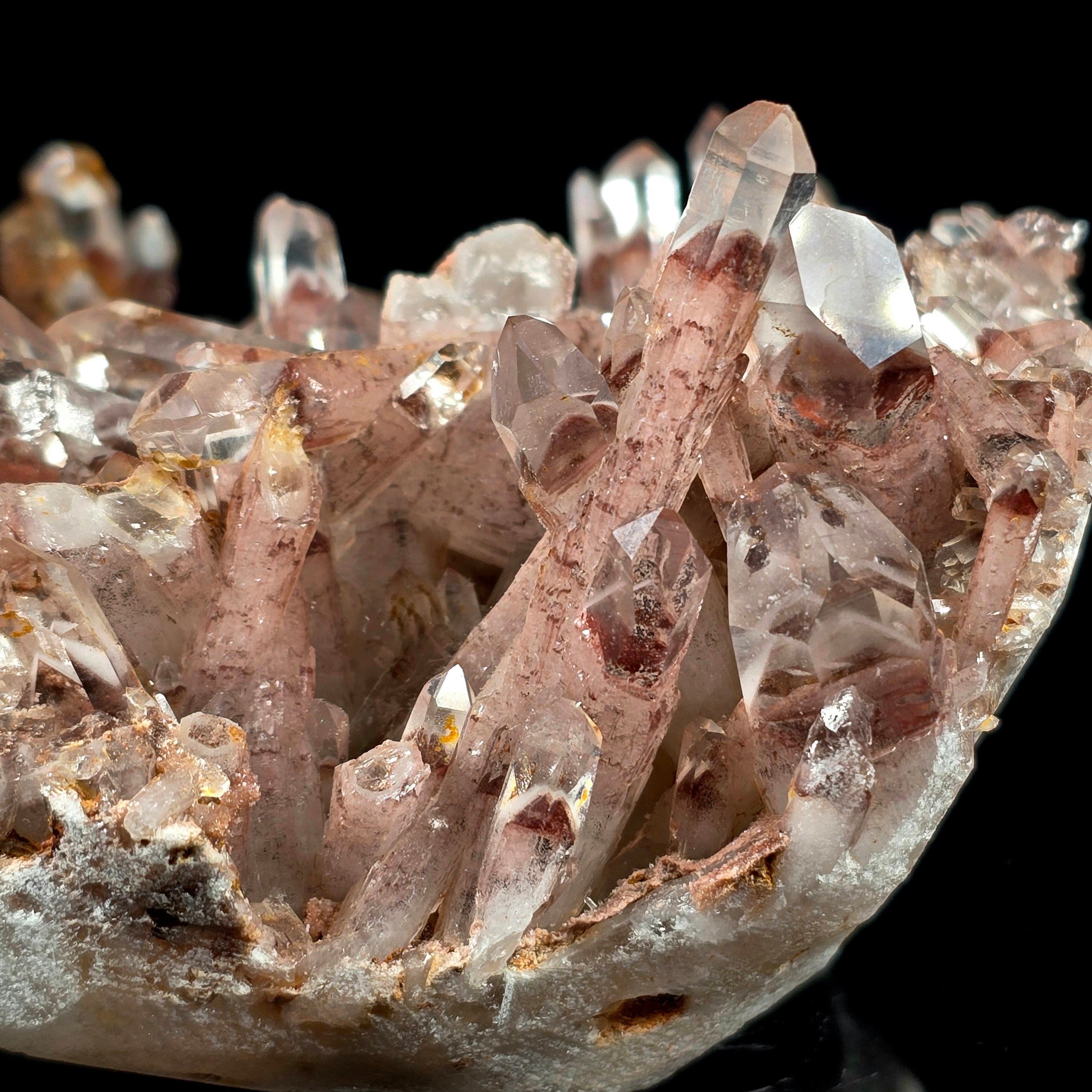 Twilight Phantom Quartz- Hematite Included Phantom Quartz Specimen #2 from Hyderabad, India