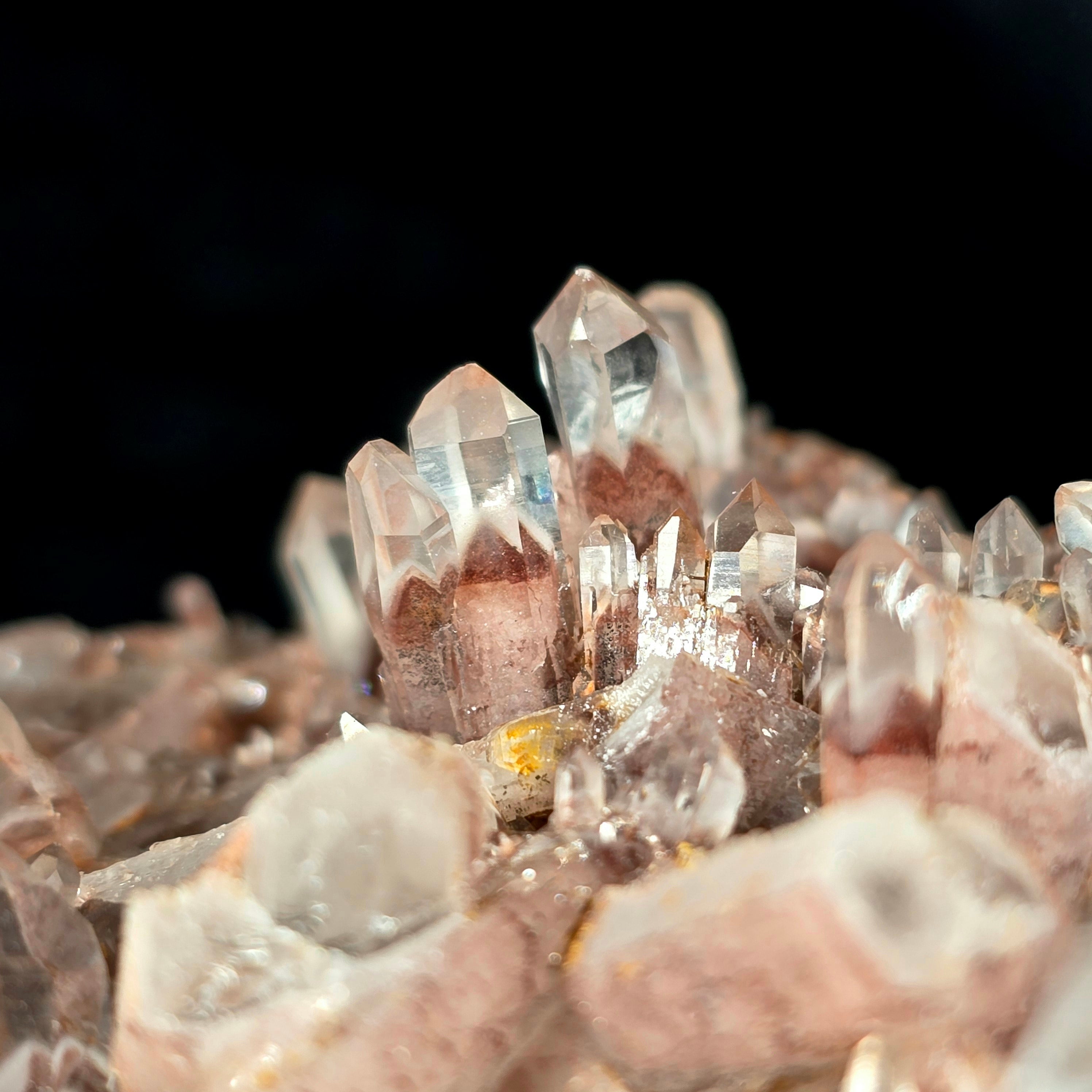 Twilight Phantom Quartz- Hematite Included Phantom Quartz Specimen #2 from Hyderabad, India