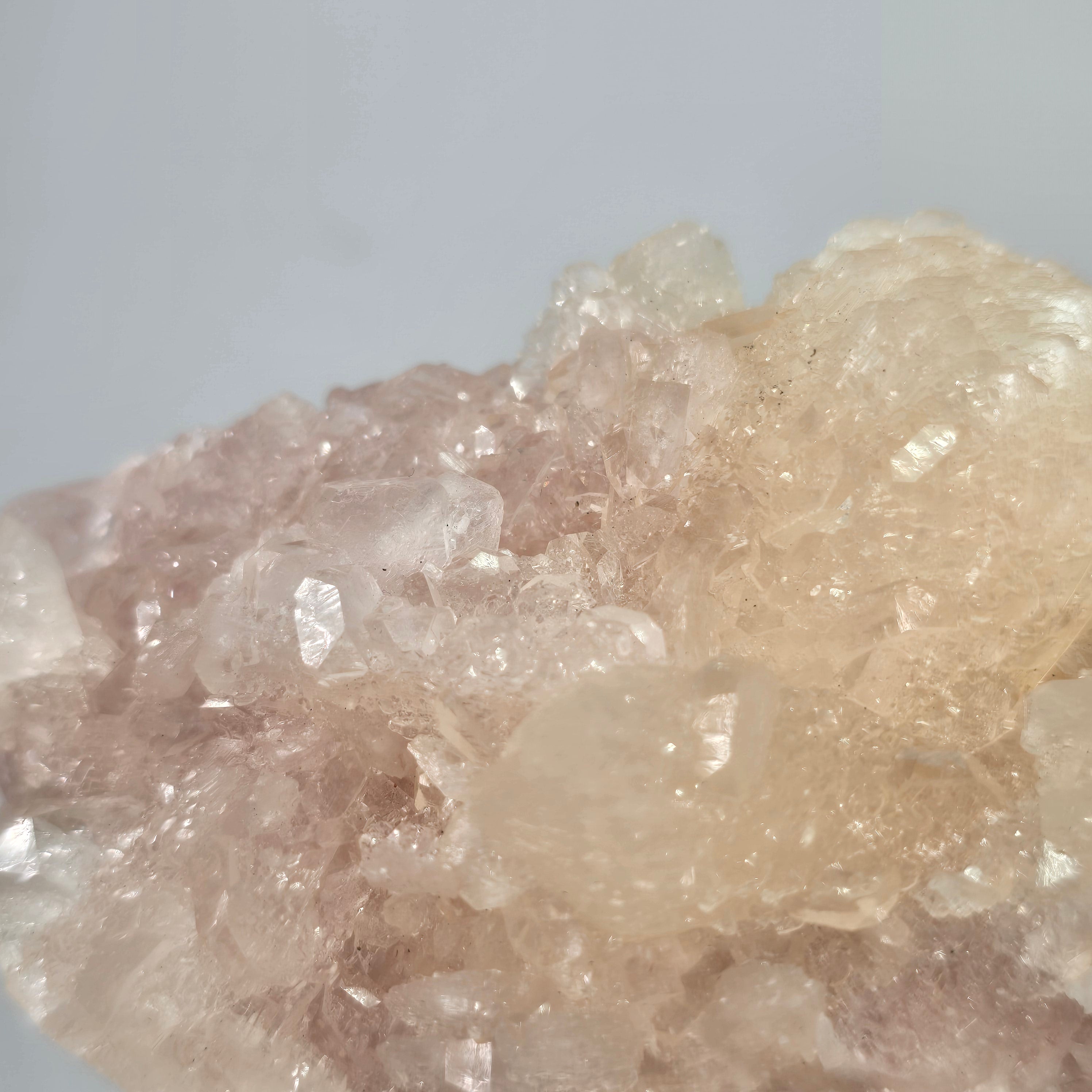 Pink Apophyllite with Peach Stilbite Specimen #3 from Aurangabad District, Maharashtra, India